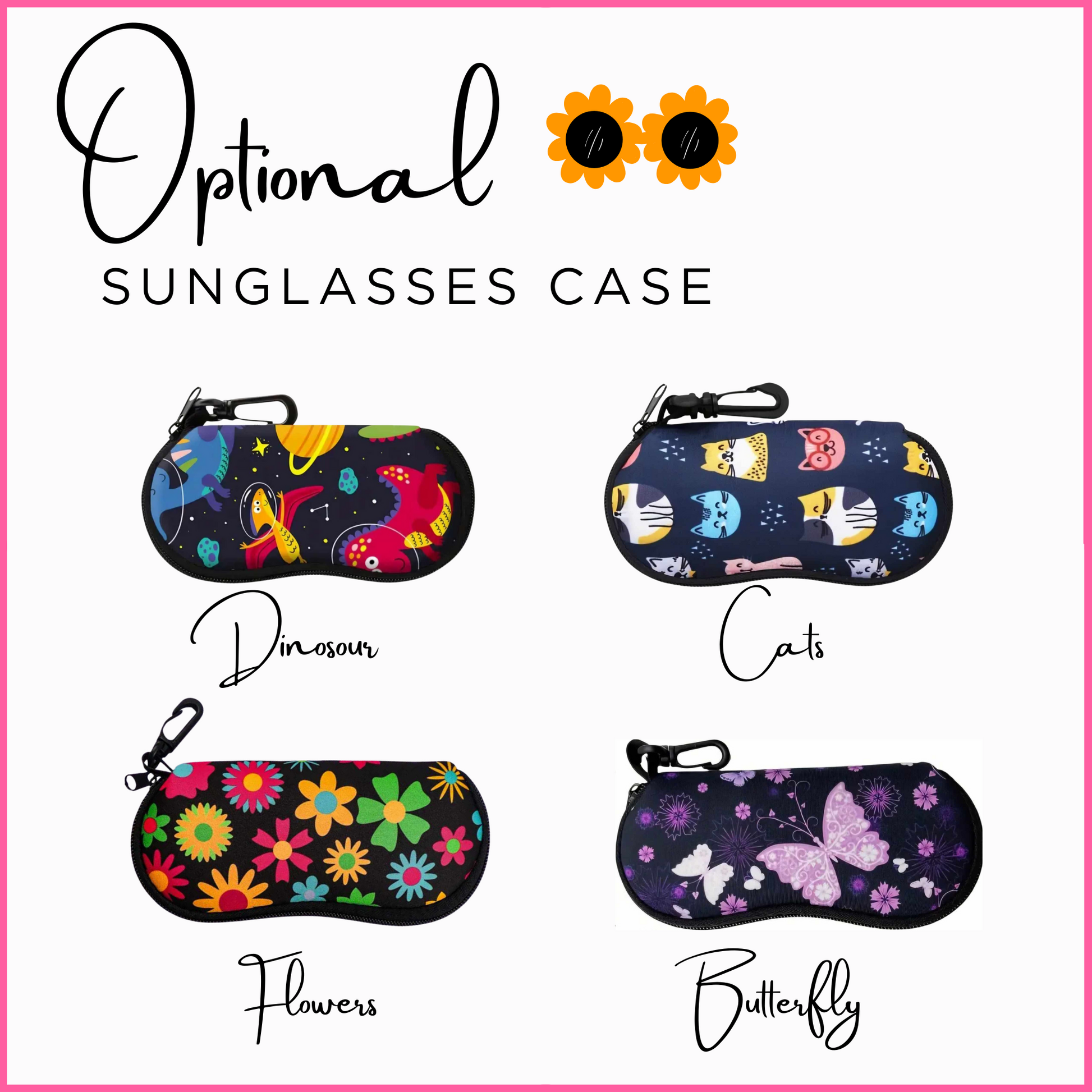 sunglass case for Personalised Kids Sunglass. Custom Sunglasses for Kids. The perfect Party Favours for daughters birthday party. Custom Party Favour Gifts