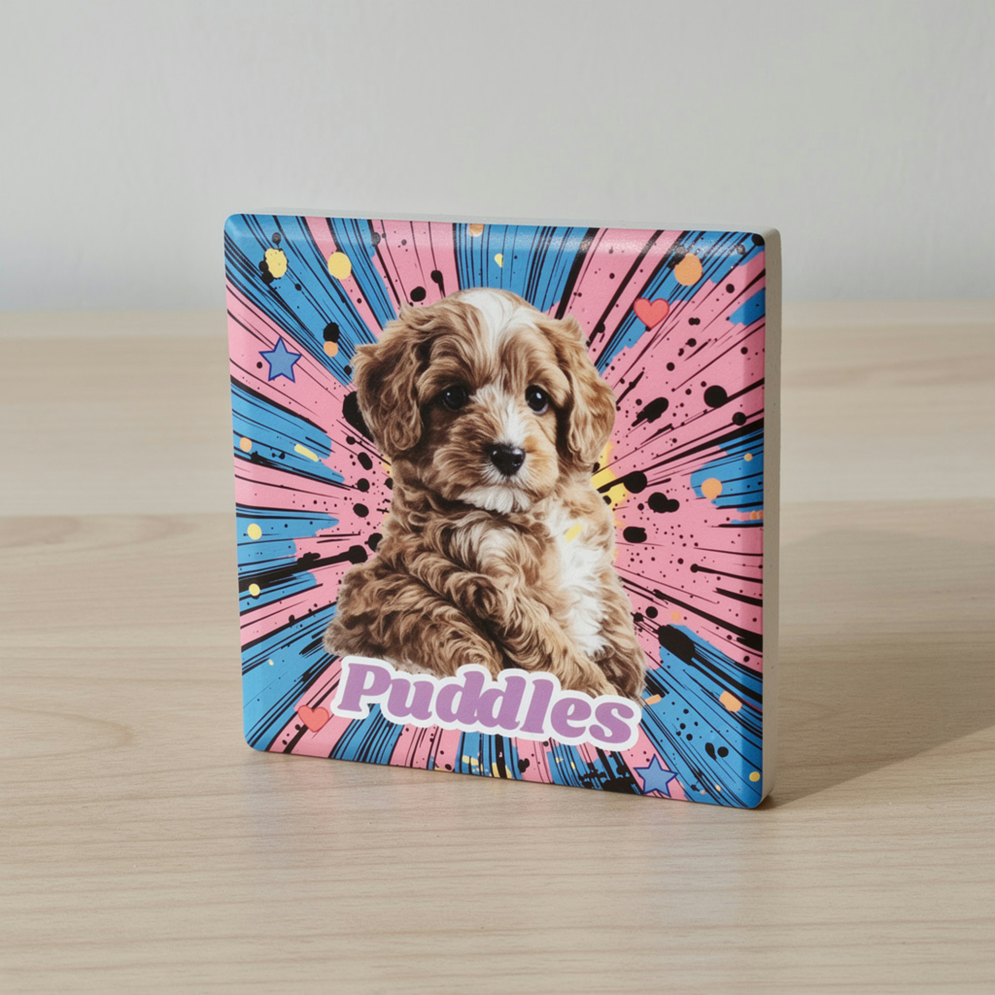 Comic Style Pet Magnet Custom Pet Photo Ceramic Magnet Pet Portrait Fridge Magnet Pet Photo Magnet Custom Pet Portrait Ceramic Fridge Magnet