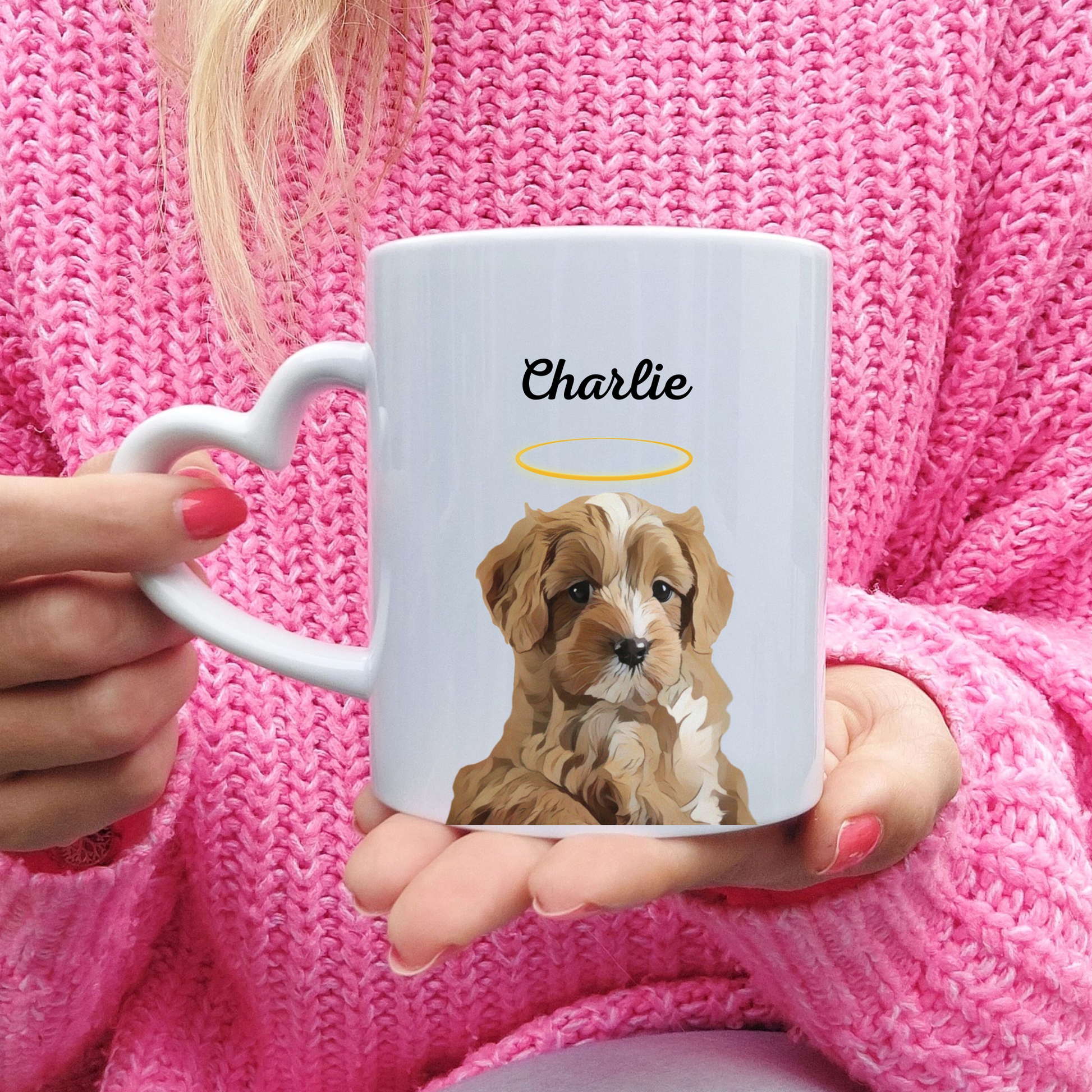 Custom Pet Mug Personalised Pet Photo Mug, Pet Portrait, Pet Memorial Gift, Pet Portrait Mug Gift