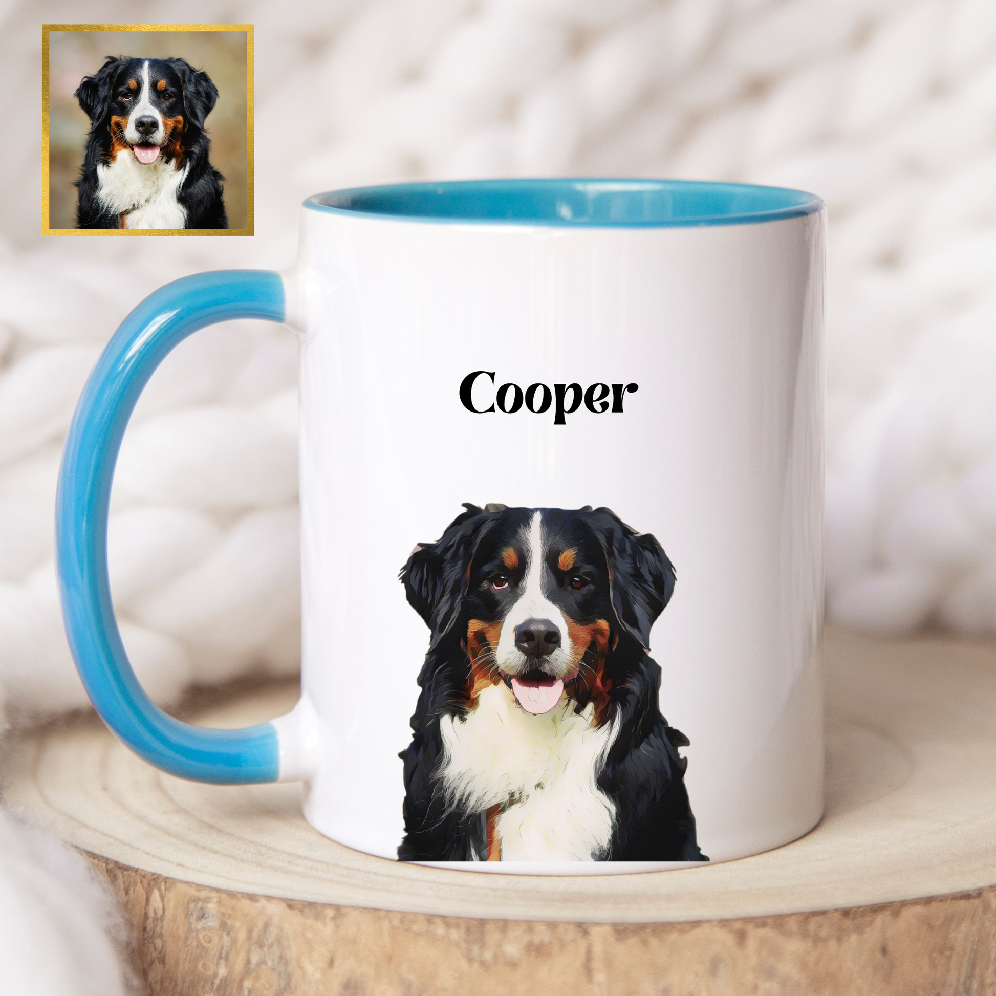 Custom Pet Mug Personalised Pet Photo Mug, Pet Portrait, Pet Memorial Gift, Pet Portrait Mug Gift