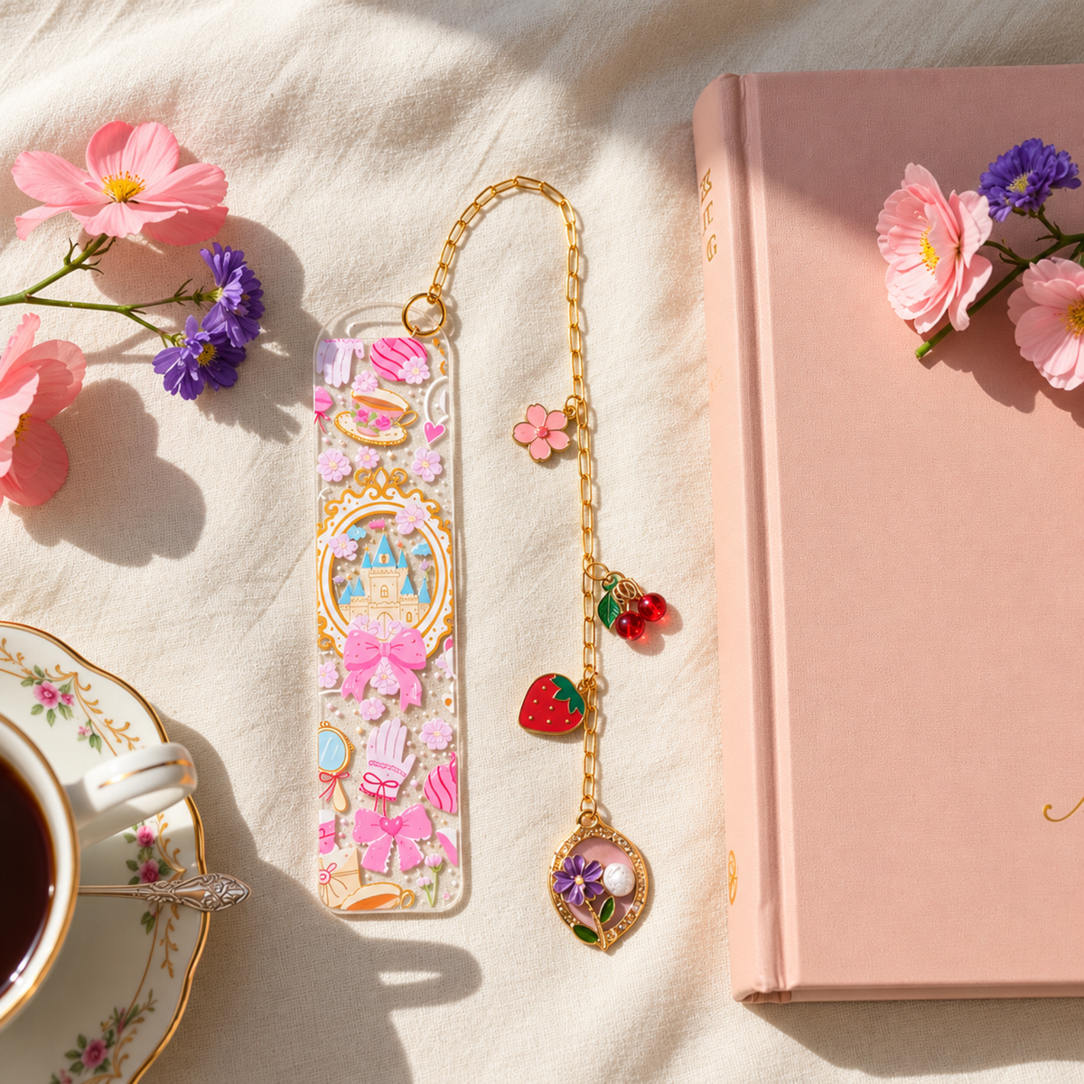 Princess Bookmark Fairytale Bookmark Castle Bookmark