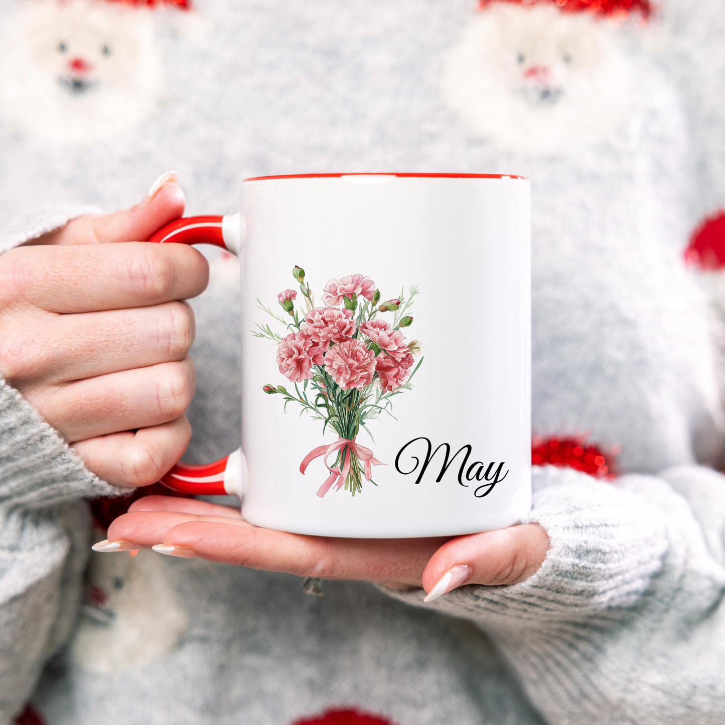 Personalised Birth Flower Mug