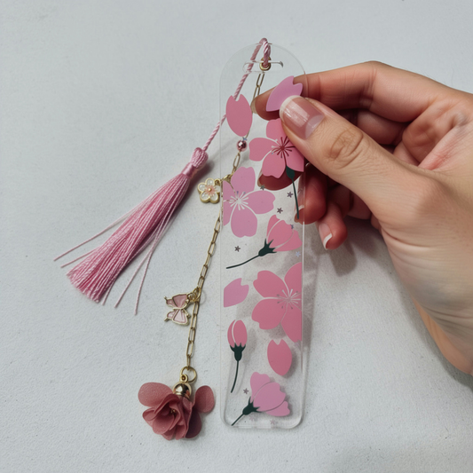 Sakura Cherry Blossom Bookmark. Japanese Cherry Blossom Bookmark Sakura Bookmark Cherry Blossom Bookmark Pink Sakura Cherry Blossom Bookmark