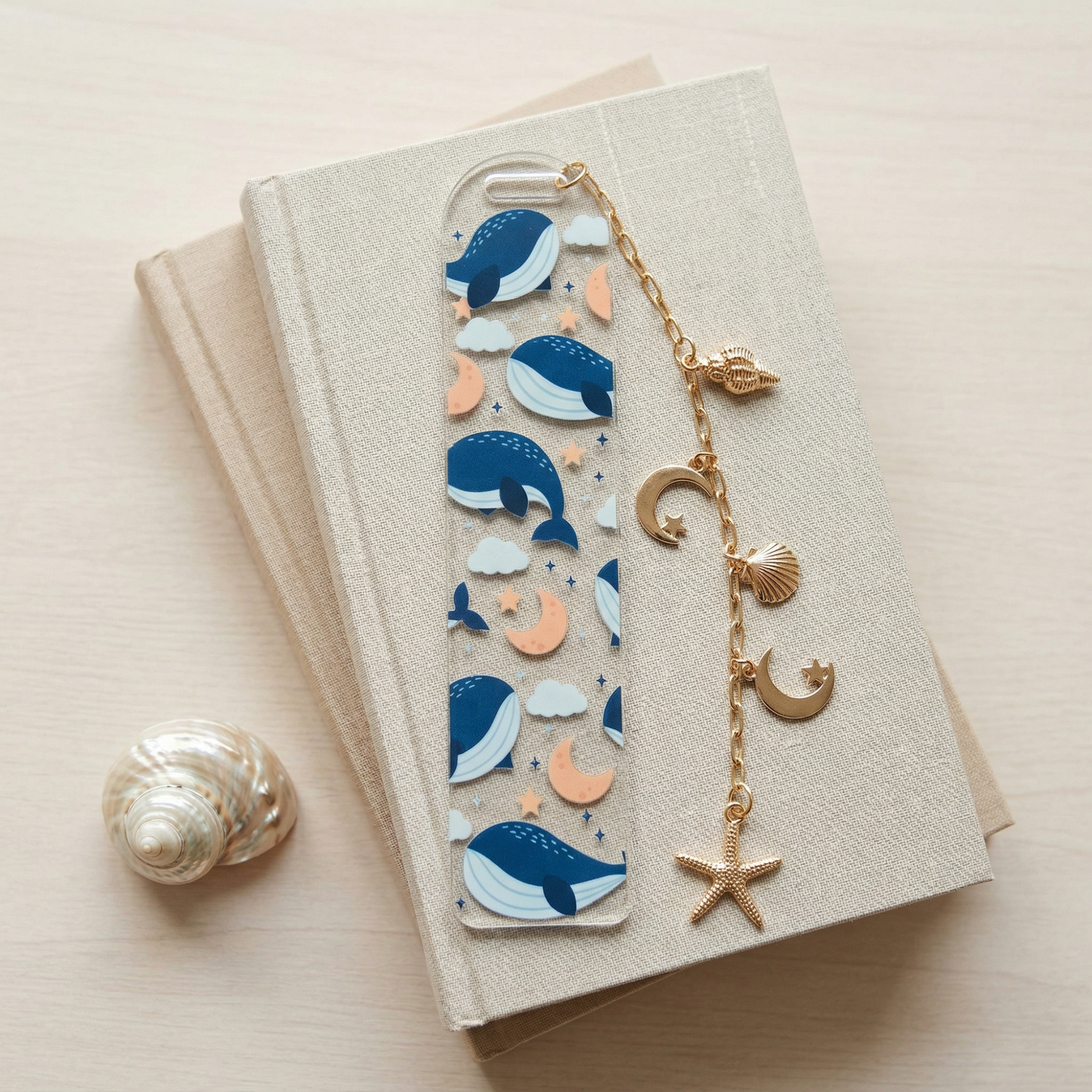Ocean Whale Acrylic Bookmark