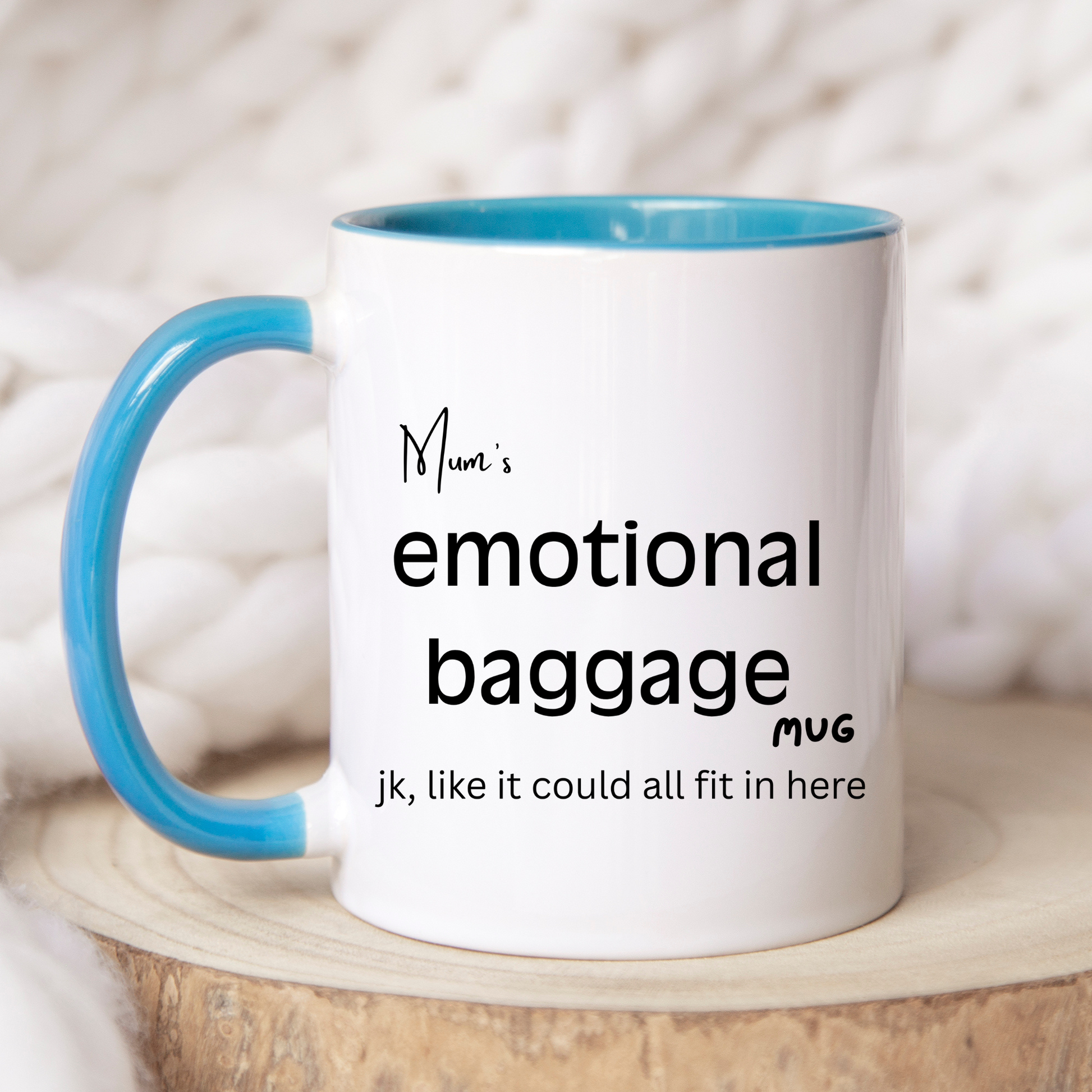 Emotional baggage mug. Secret Santa gift idea
