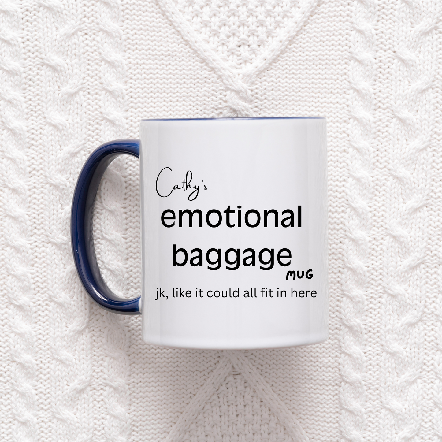 Emotional baggage mug. Secret Santa gift idea