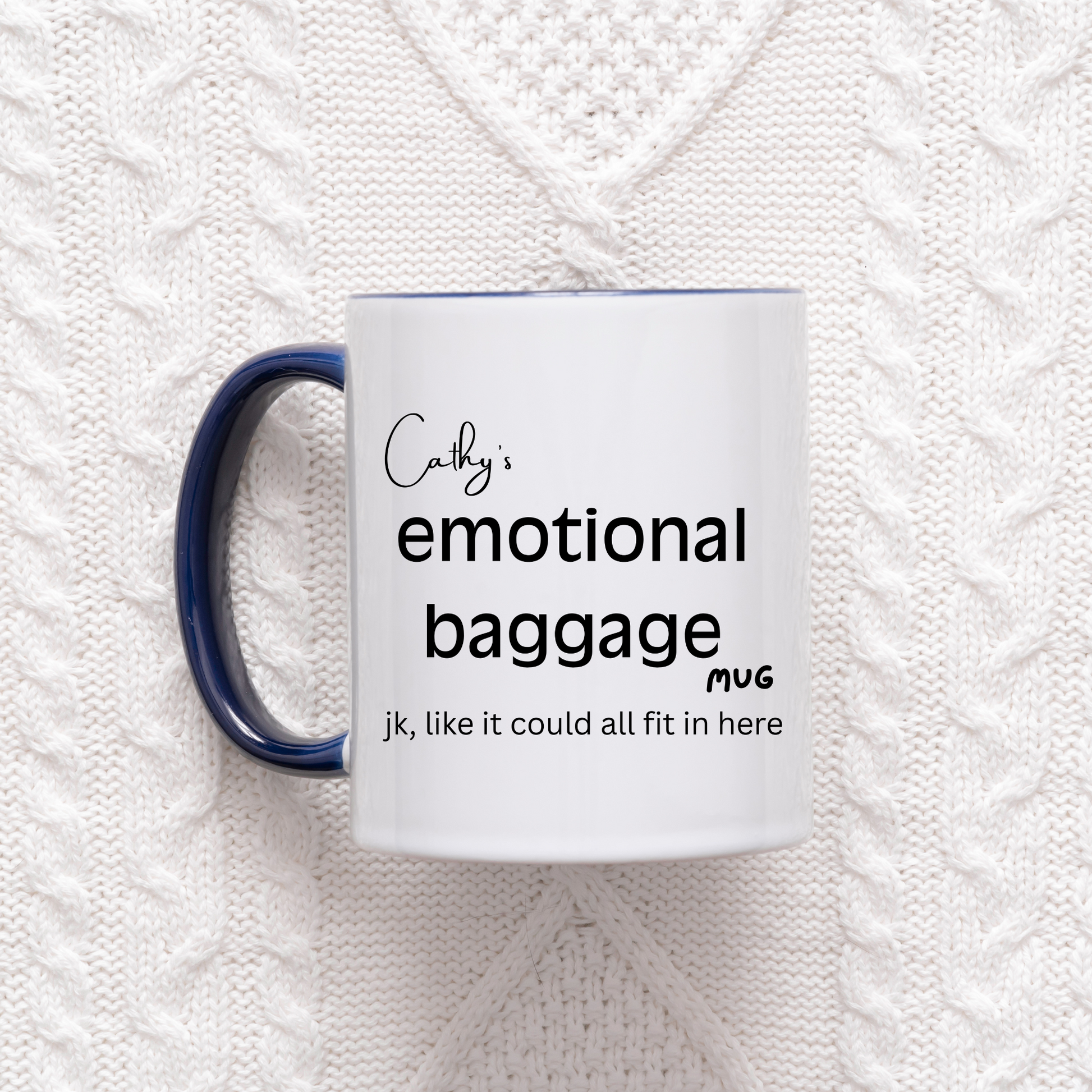 Emotional baggage mug. Secret Santa gift idea