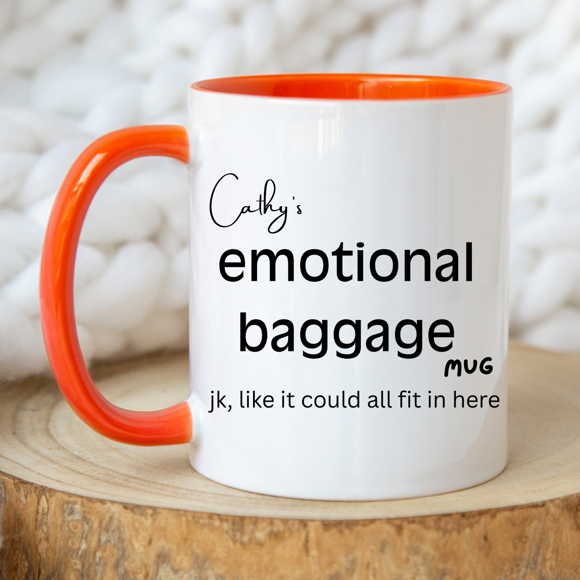 Emotional baggage mug. Secret Santa gift idea