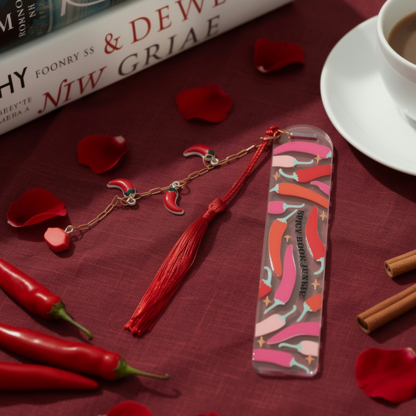 Spicy Book Junkie Bookmark. Spicy Reader Bookmark. Spicy Book Bookmark. Spicy Romance Bookmark. Spicy Book Lover