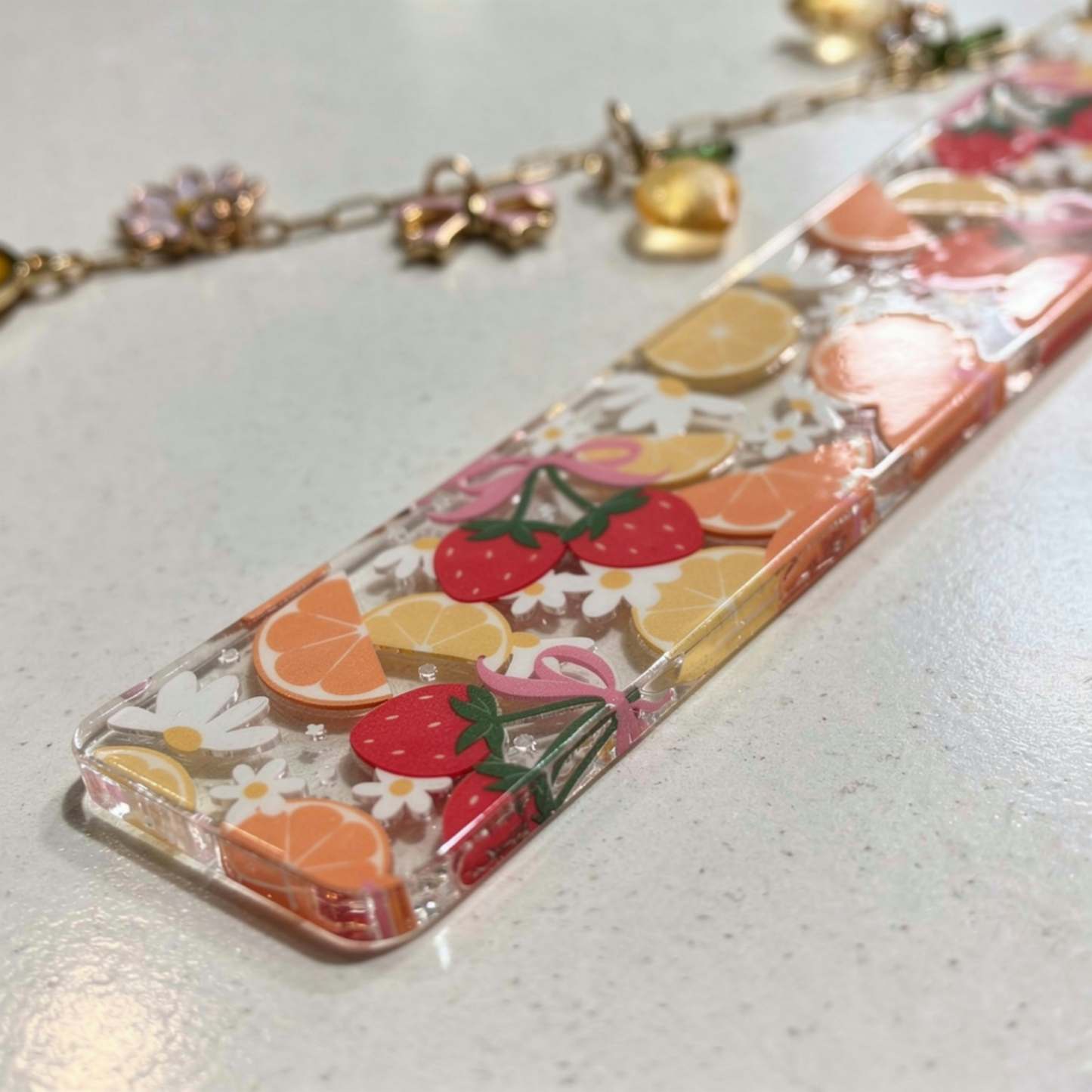 Strawberry Orange Bookmark. Orange Lemon Strawberry Bookmark. Orange & Strawberries Bookmark. Strawberry Lover Bookmark. Fruits Bookmark