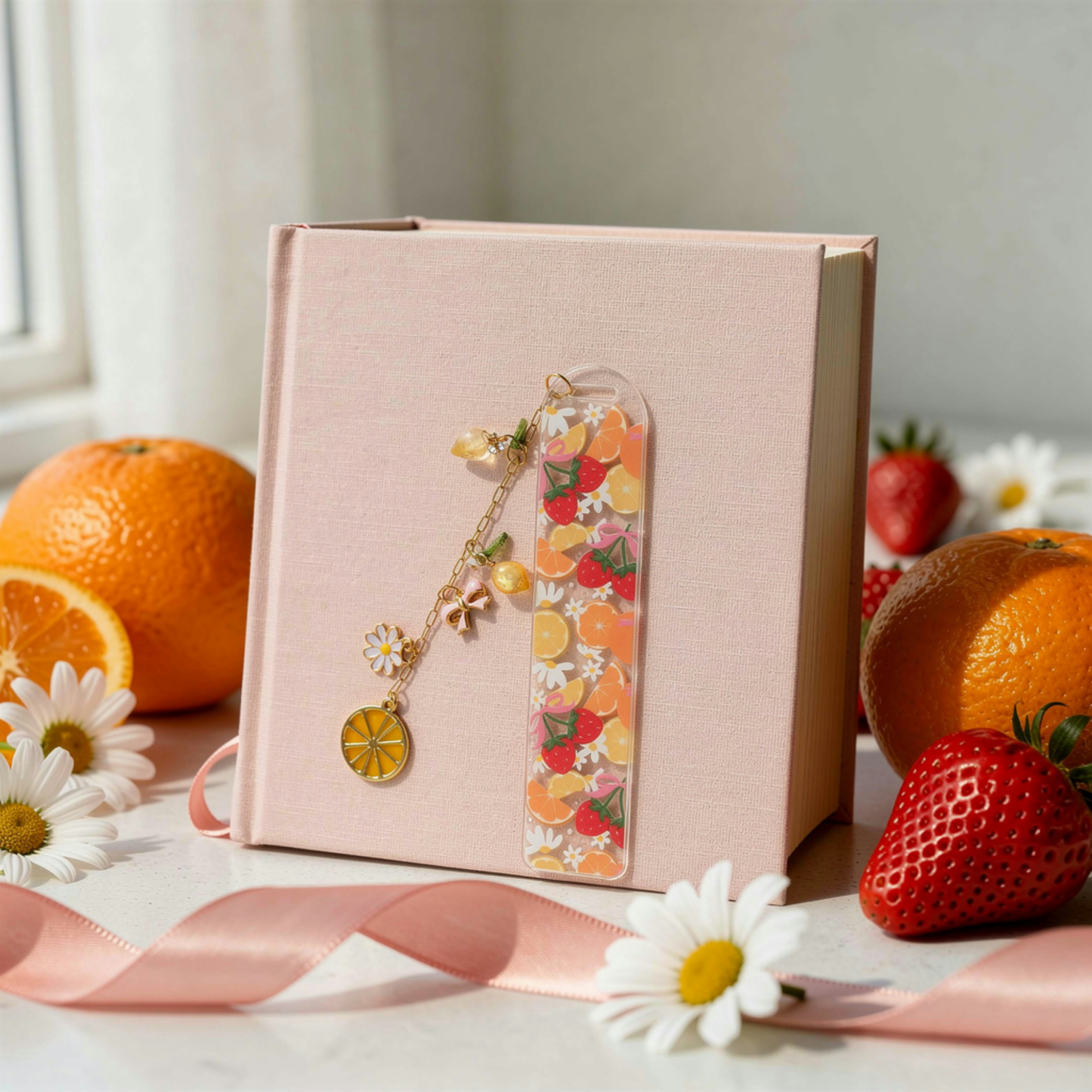 Strawberry Orange Bookmark. Orange Lemon Strawberry Bookmark. Orange & Strawberries Bookmark. Strawberry Lover Bookmark. Fruits Bookmark