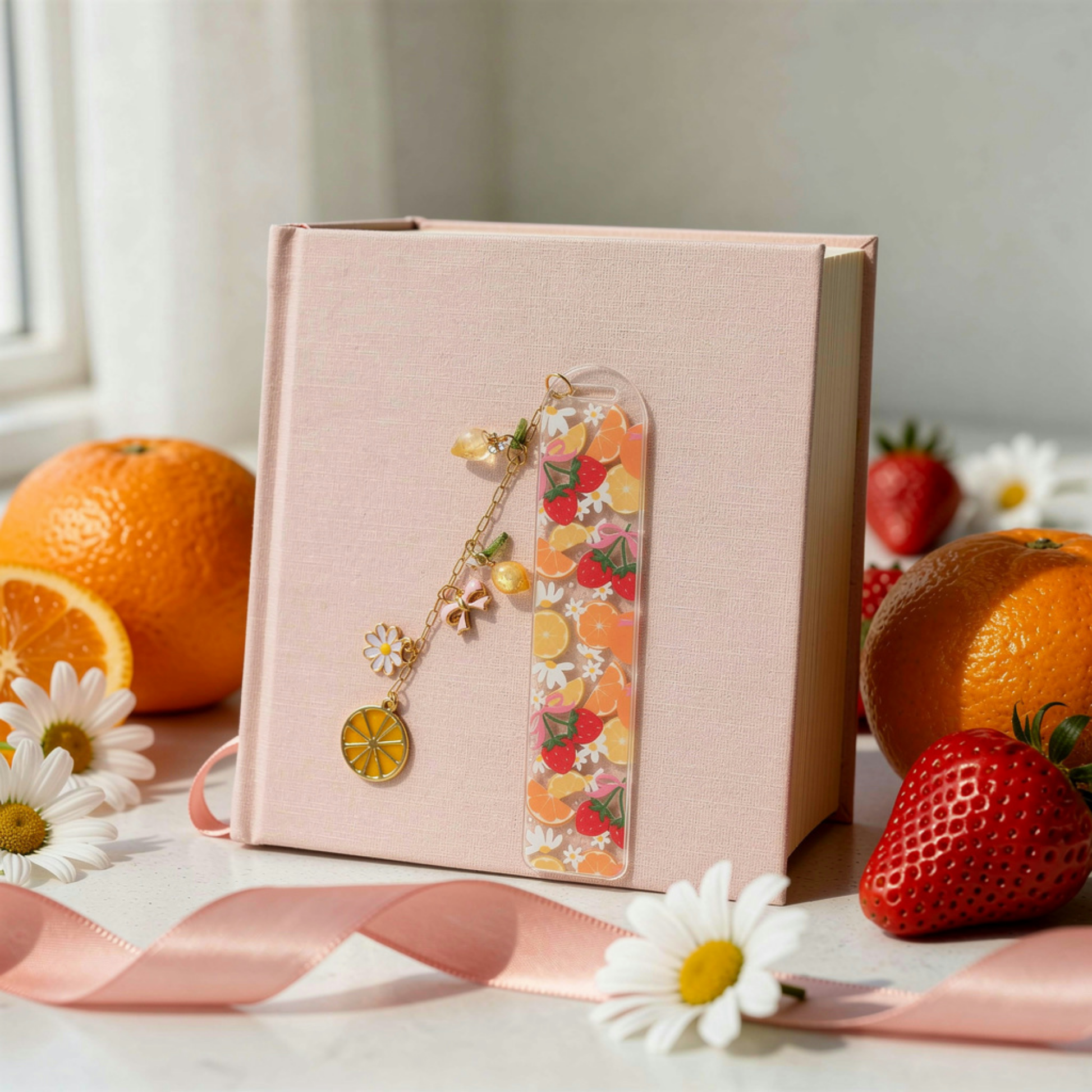 Strawberry Orange Bookmark. Orange Lemon Strawberry Bookmark. Orange & Strawberries Bookmark. Strawberry Lover Bookmark. Fruits Bookmark