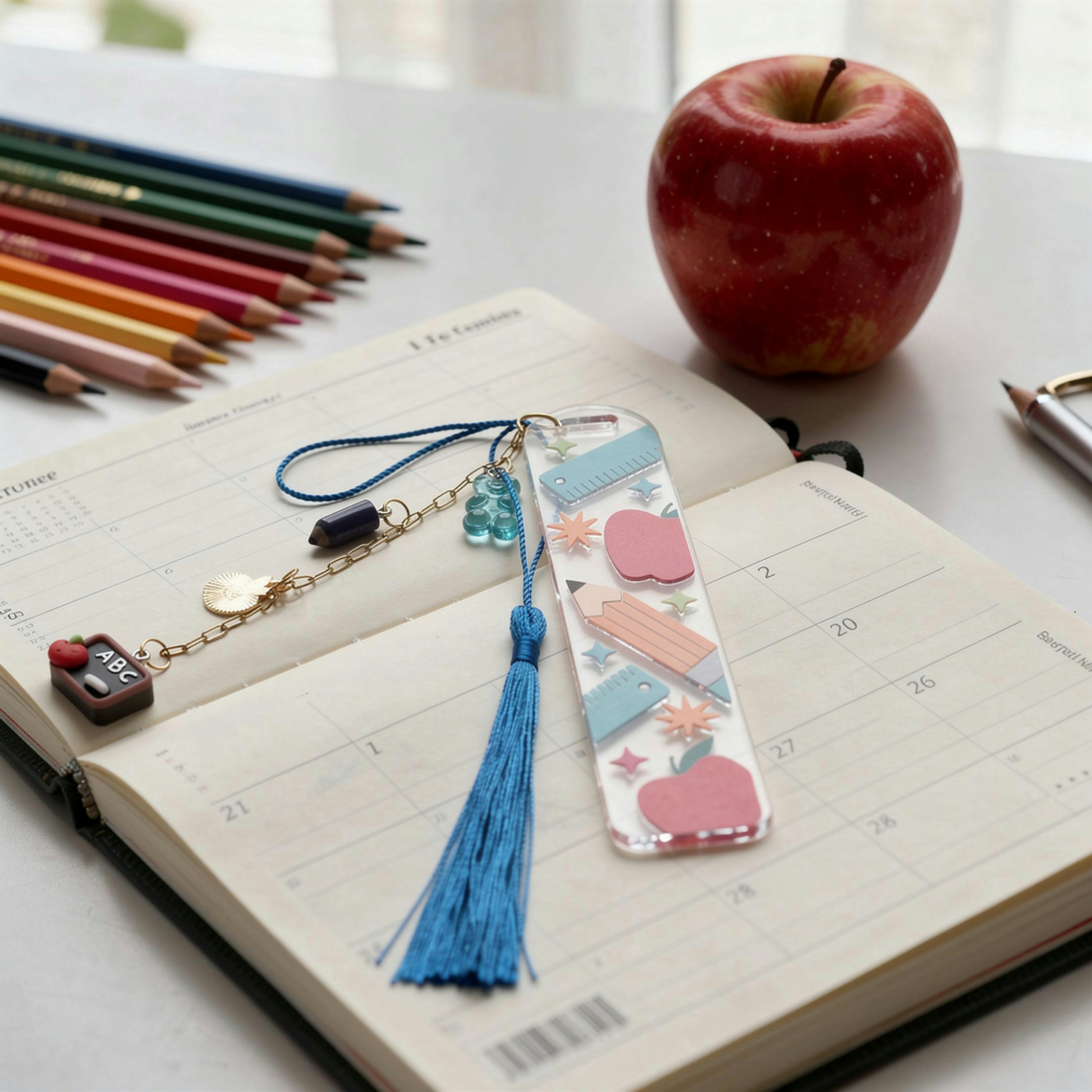 Teacher Bookmark. School Teacher Bookmark. Teacher Appreciation Bookmark. Teacher Gift Bookmark. Back to School Bookmark