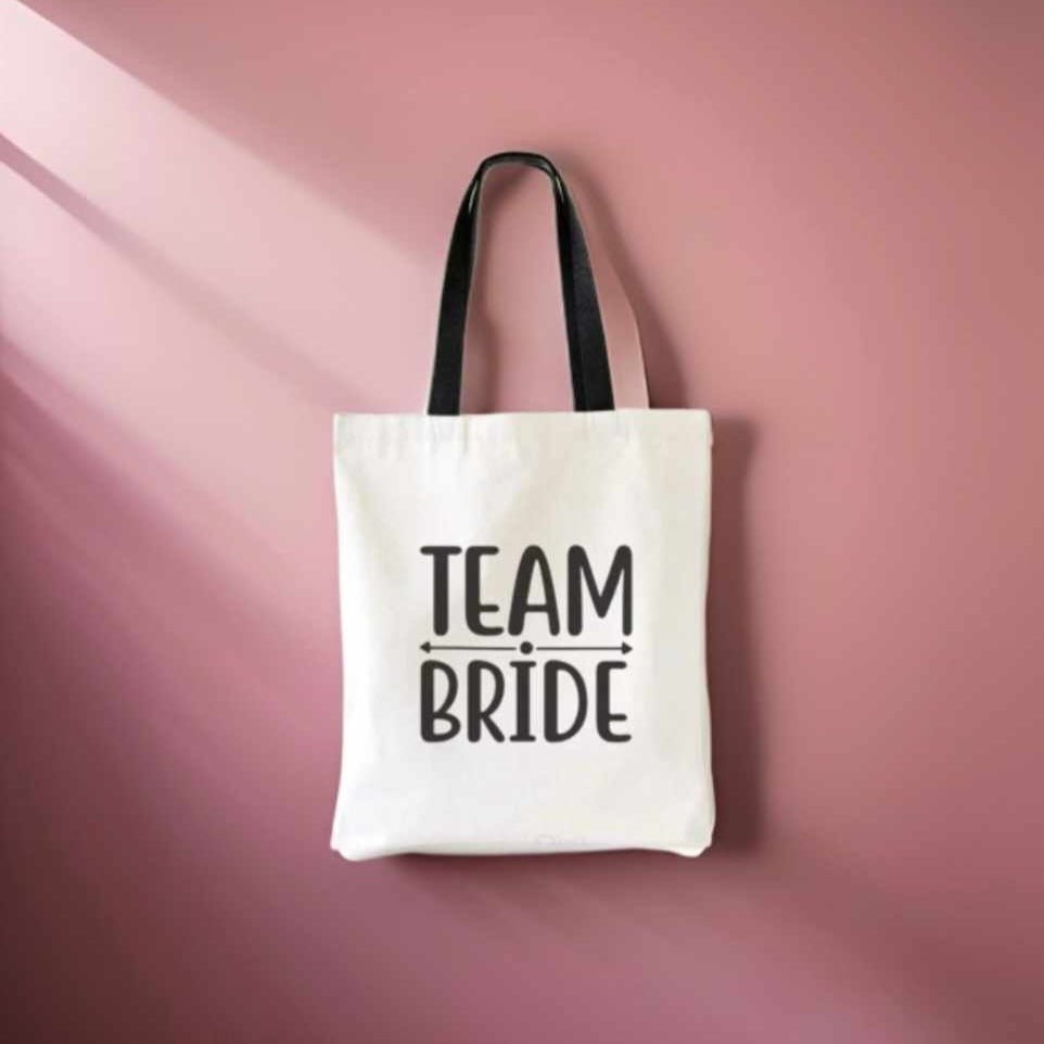 Team bride tote bag