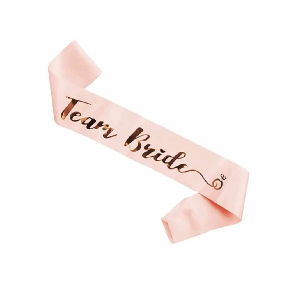 Team bride sash