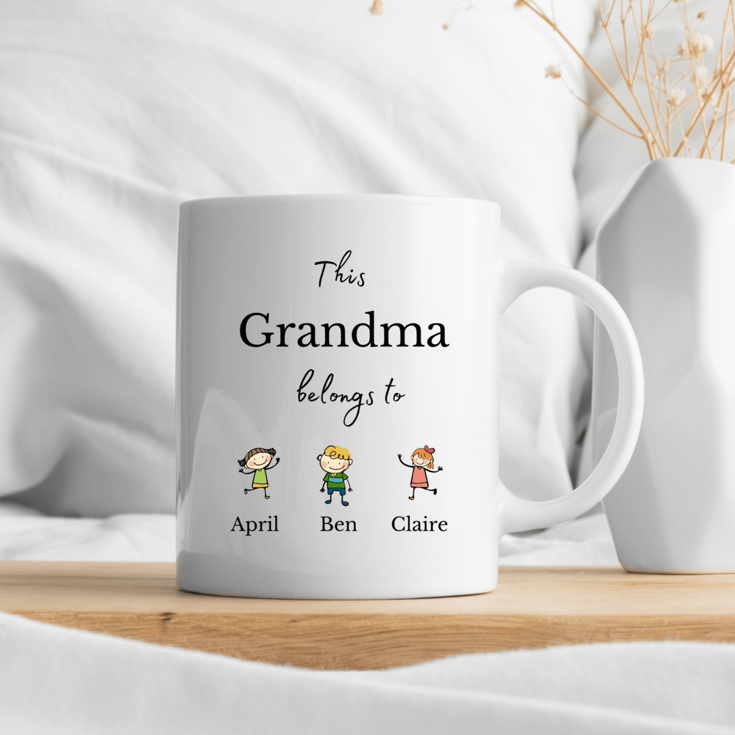 Personalised Grandma Mug with Grandkids Names