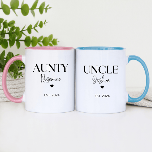 Aunty and Uncle Baby Reveal Mug