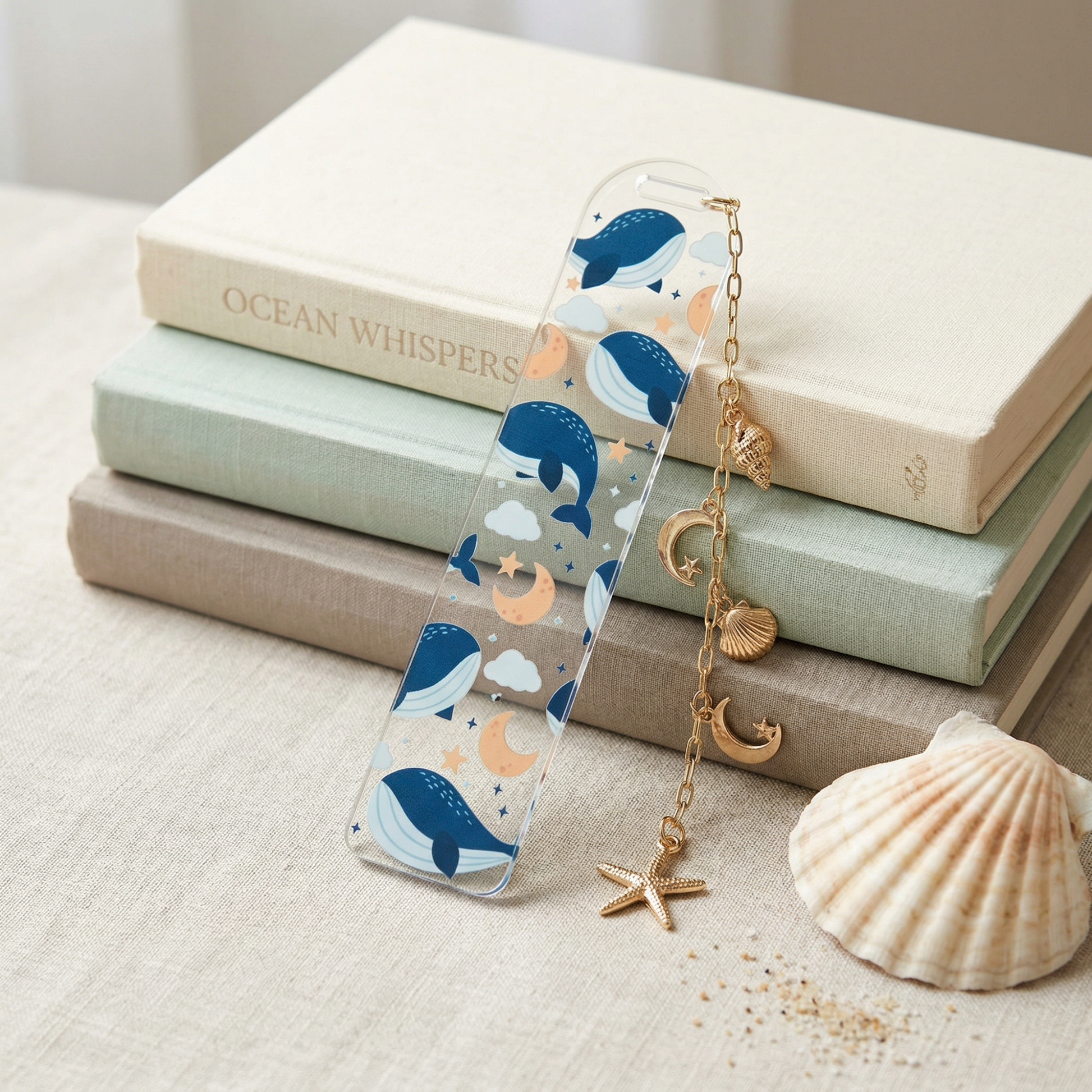 Ocean Whale Acrylic Bookmark