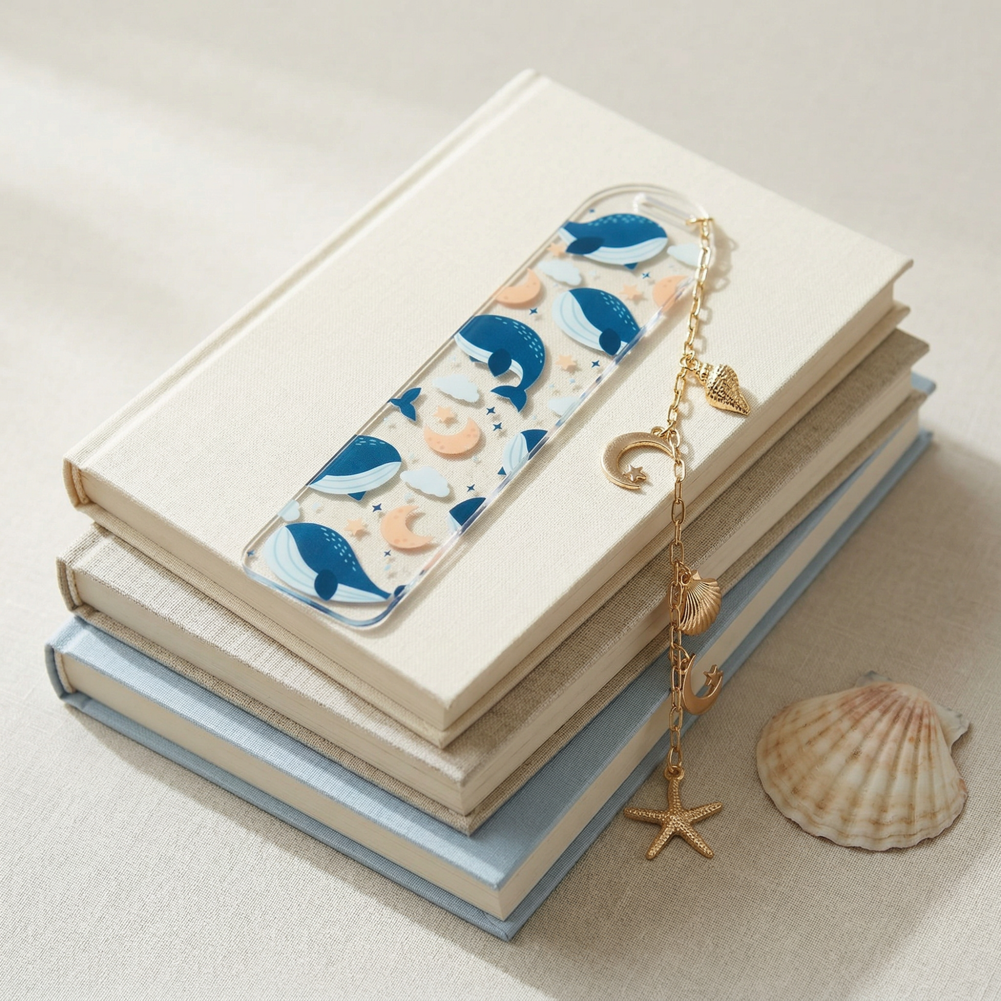 Ocean Whale Acrylic Bookmark