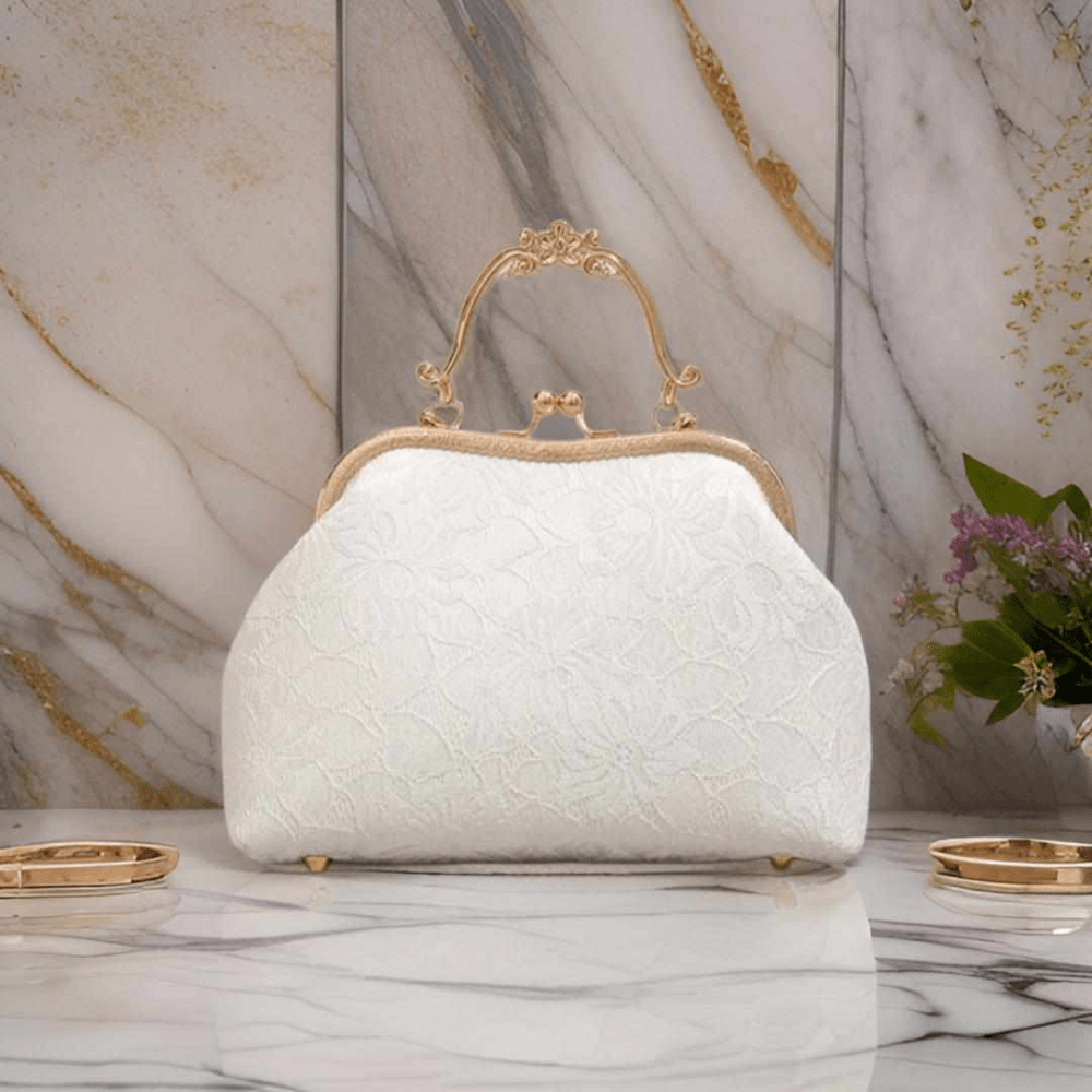 white lace bag