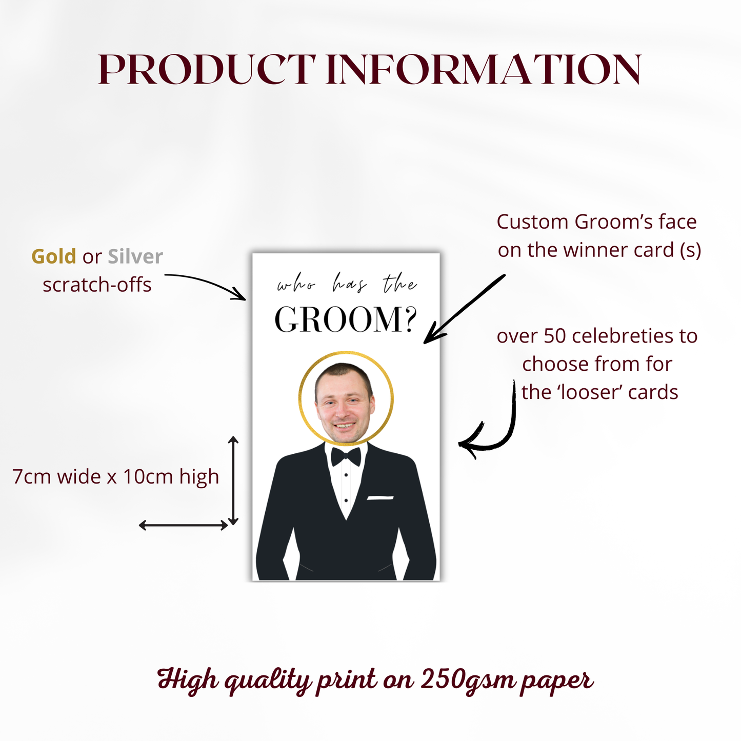 Who has the Groom Scratch off game Bridal Shower Games