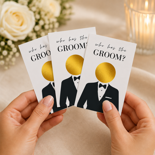Who has the Groom Scratch off game Bridal Shower Games