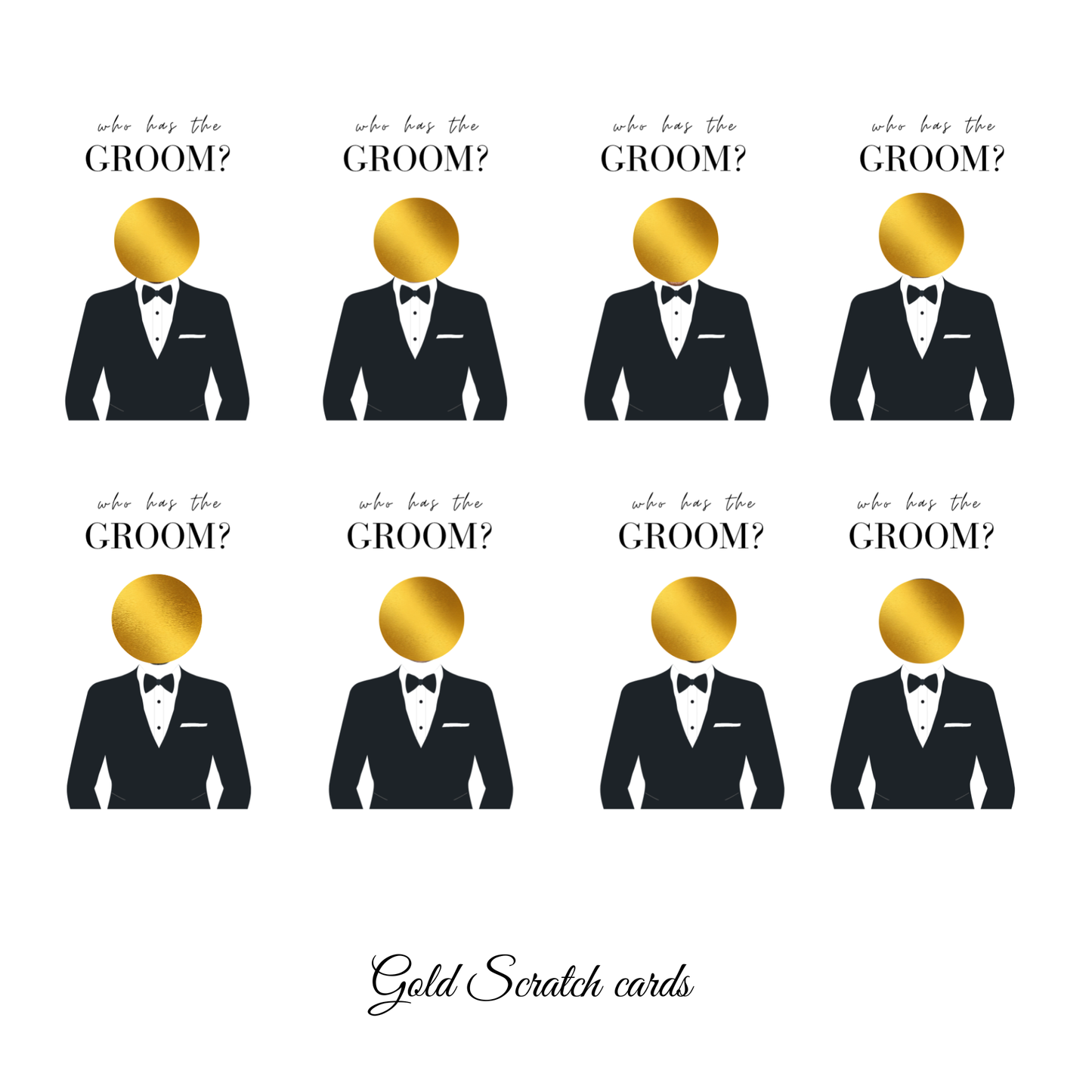Who has the Groom Scratch off game Bridal Shower Games