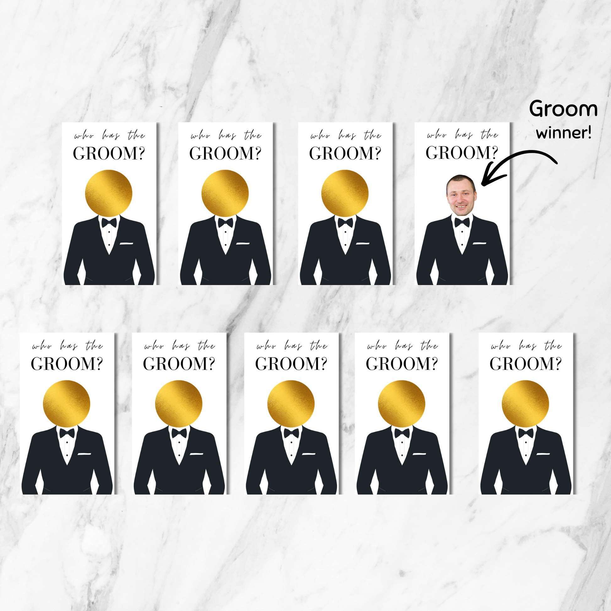 Who has the Groom Scratch off game Bridal Shower Games