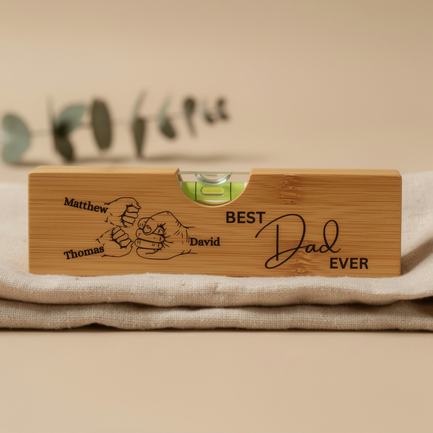 Personalised Spirit level bottle opener Level tool for Dad Tool box gift for dad Custom Level bottle opener for Dad