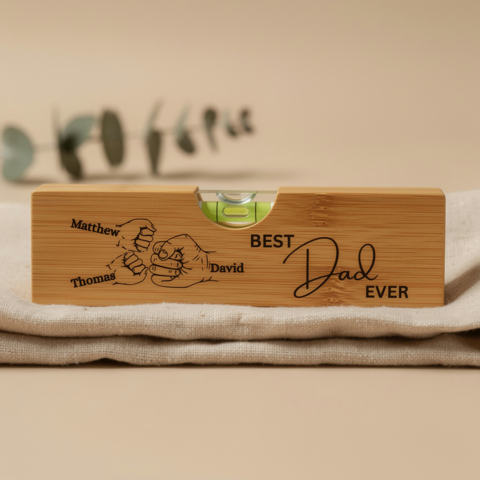 Personalised Spirit level bottle opener Level tool for Dad Tool box gift for dad Custom Level bottle opener for Dad