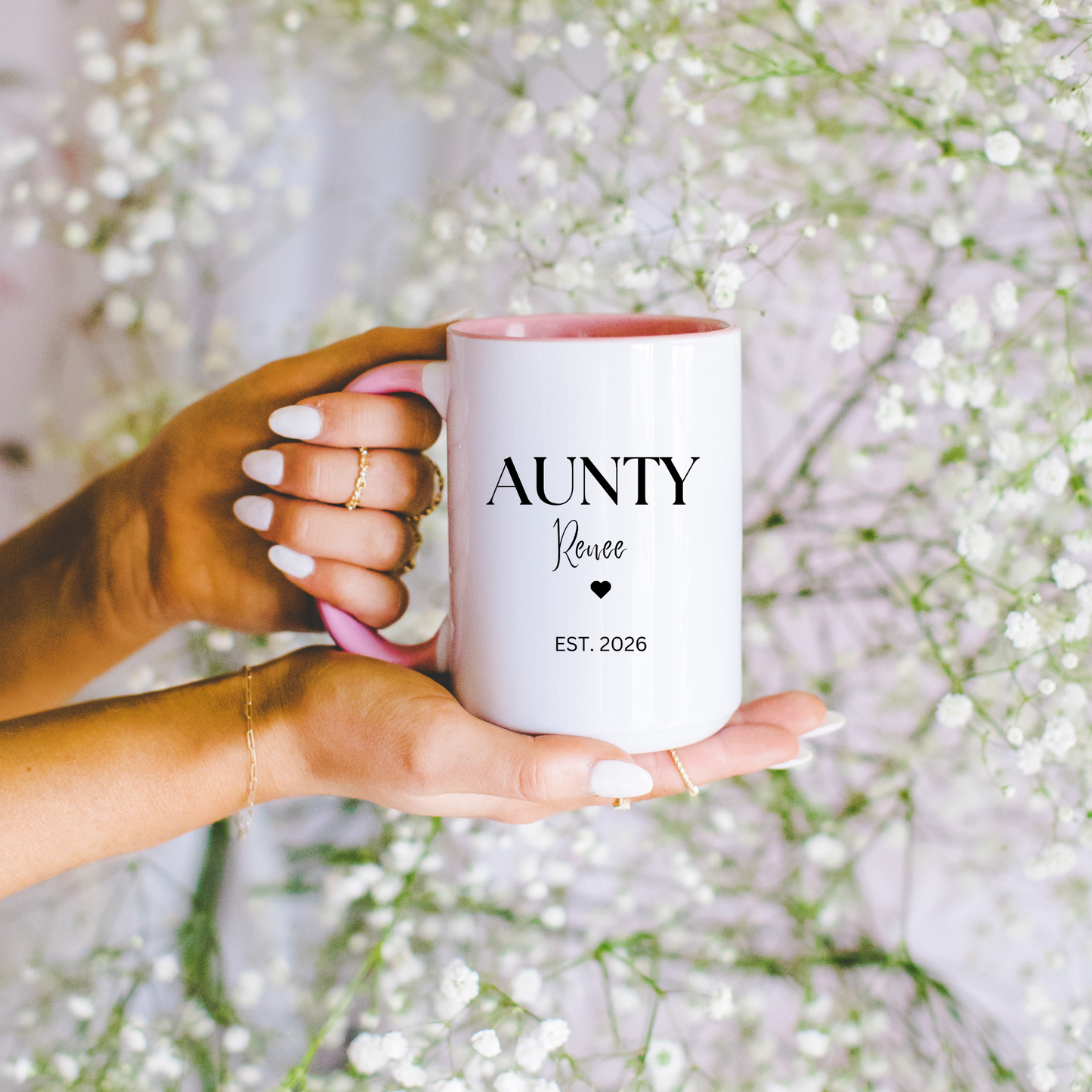 Aunty baby reveal mug