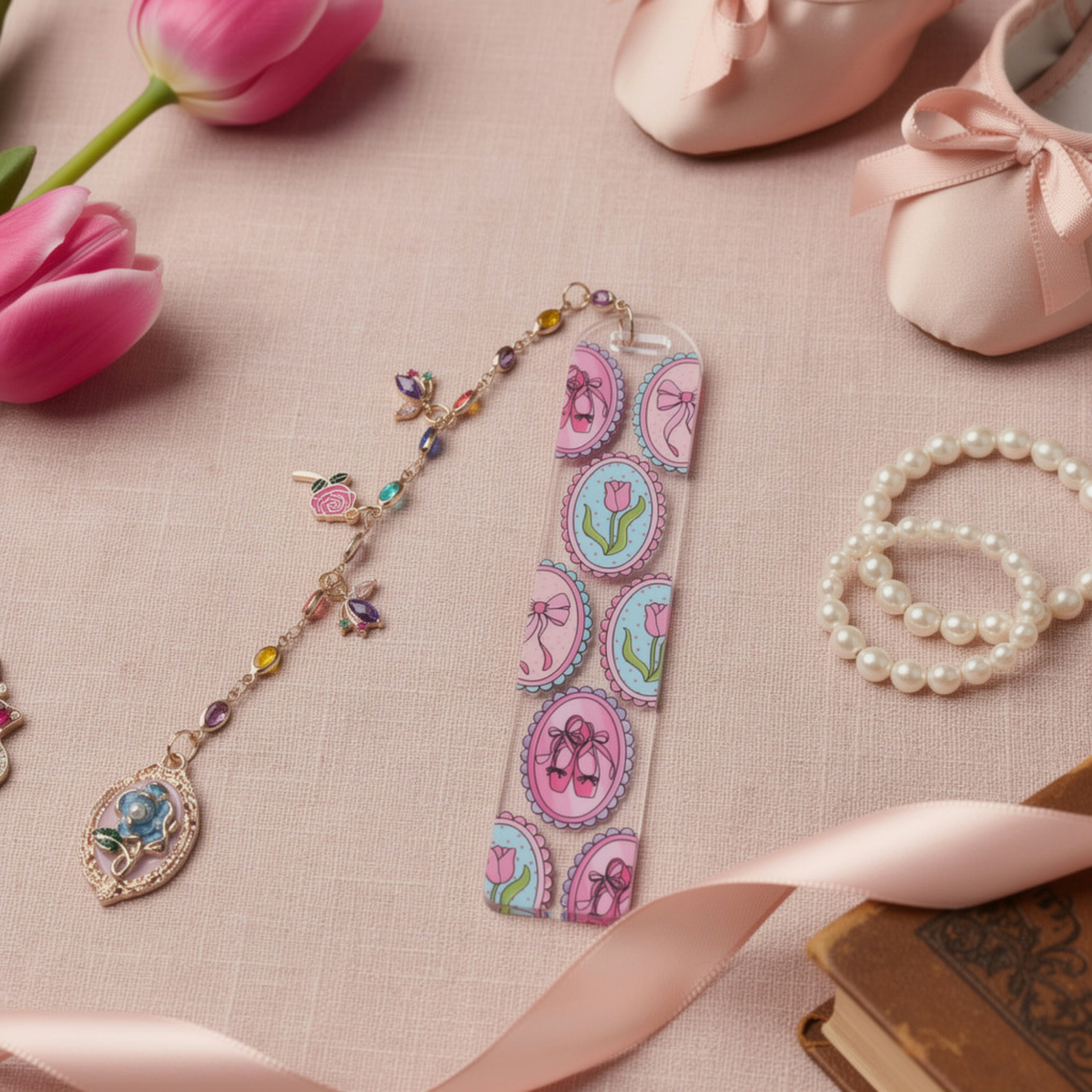 Ballet Shoes Bookmark. Coquette Ballet Bookmark. Ballet Lover Bookmark. Ballerina Gift Bookmark. Ballerina Bookmark
