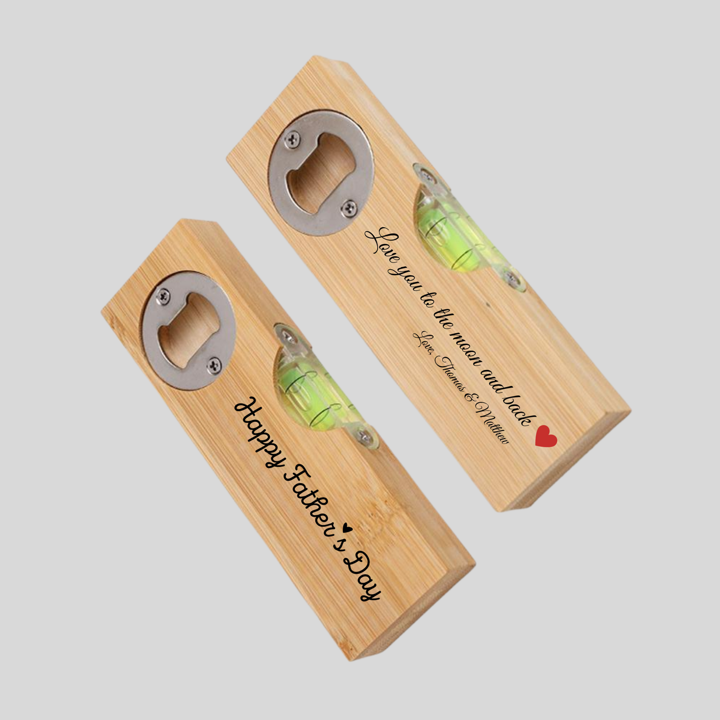 Personalised Spirit level bottle opener Level tool for Dad Tool box gift for dad Custom Level bottle opener for Dad