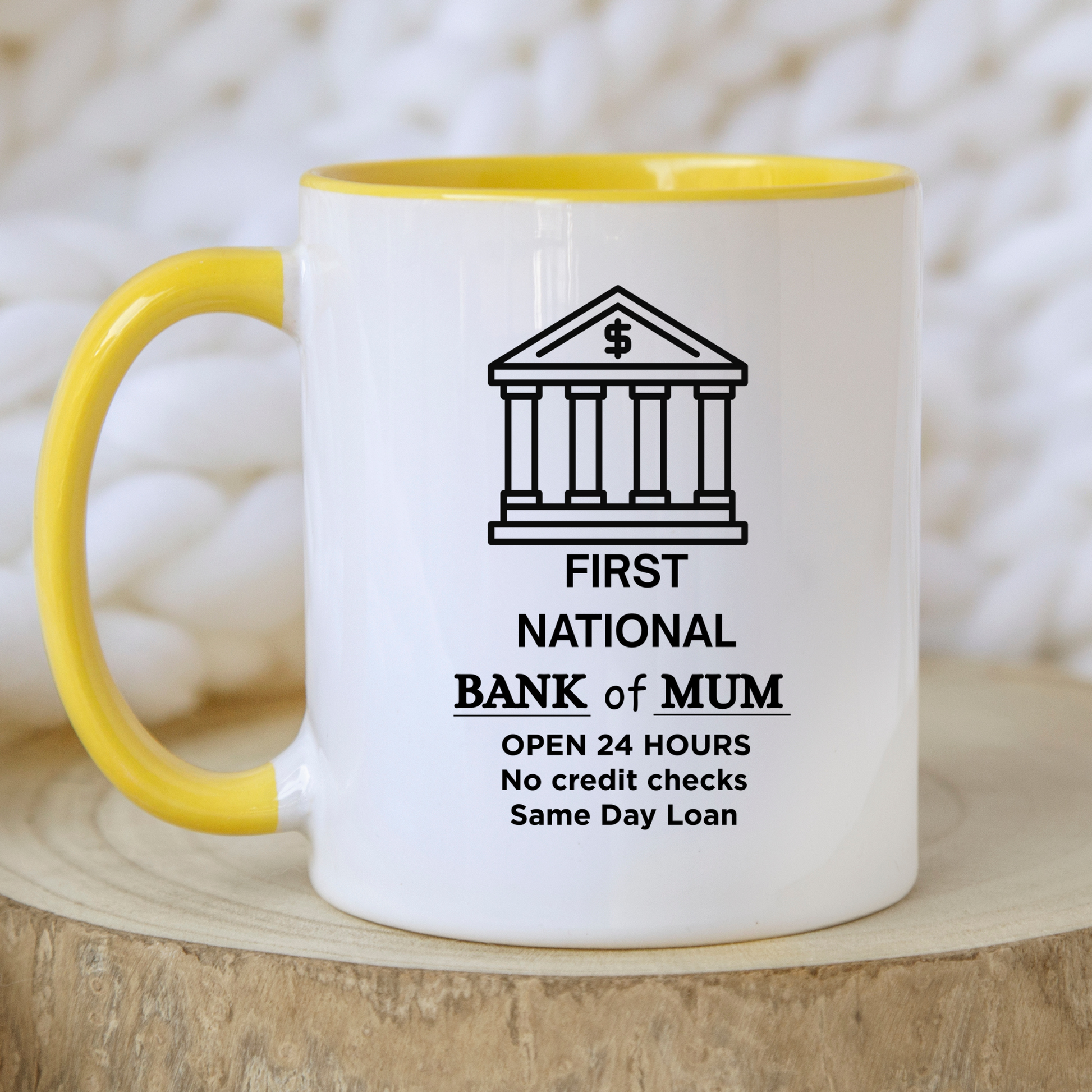 Bank of Mum Mug Funny Mugs for Mum Funny Gift for Mum from the kids