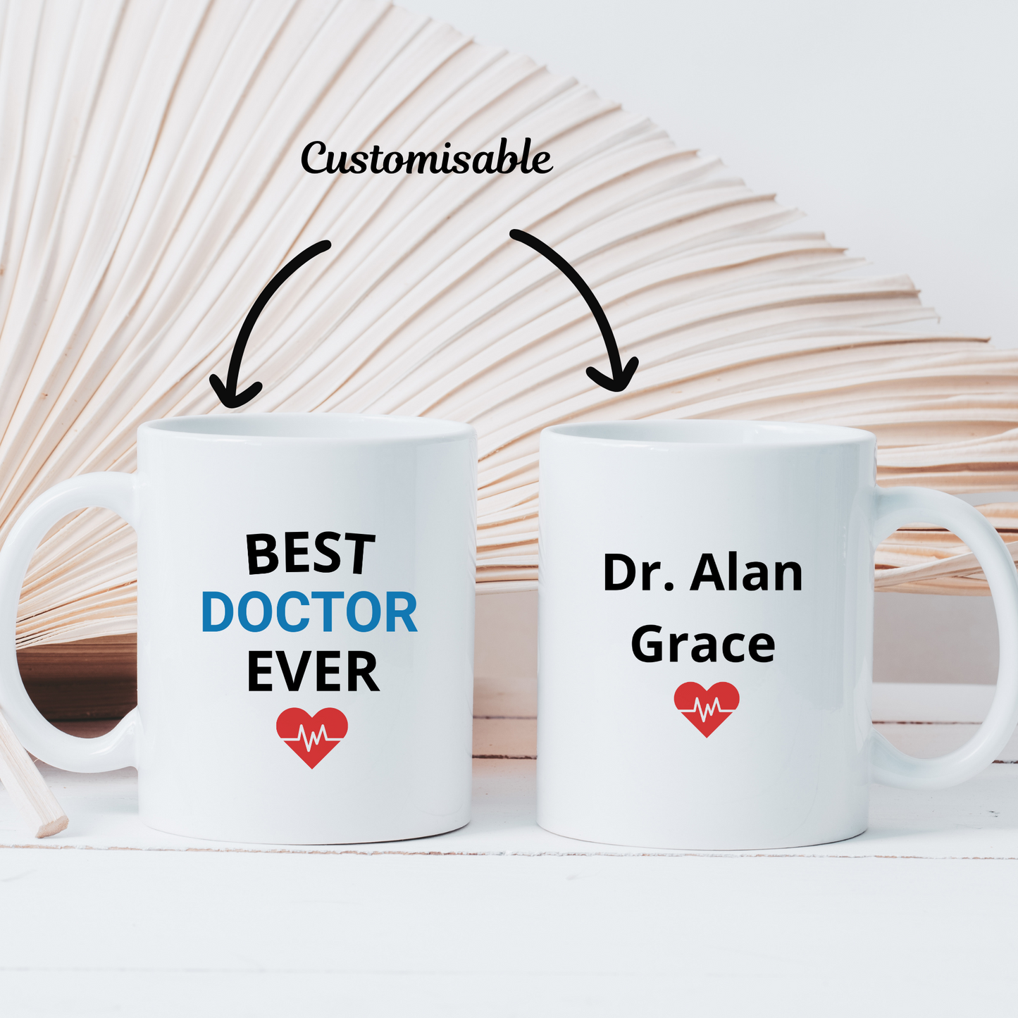 Best Doctor Ever Mug. Personalised Doctor Gift with Name