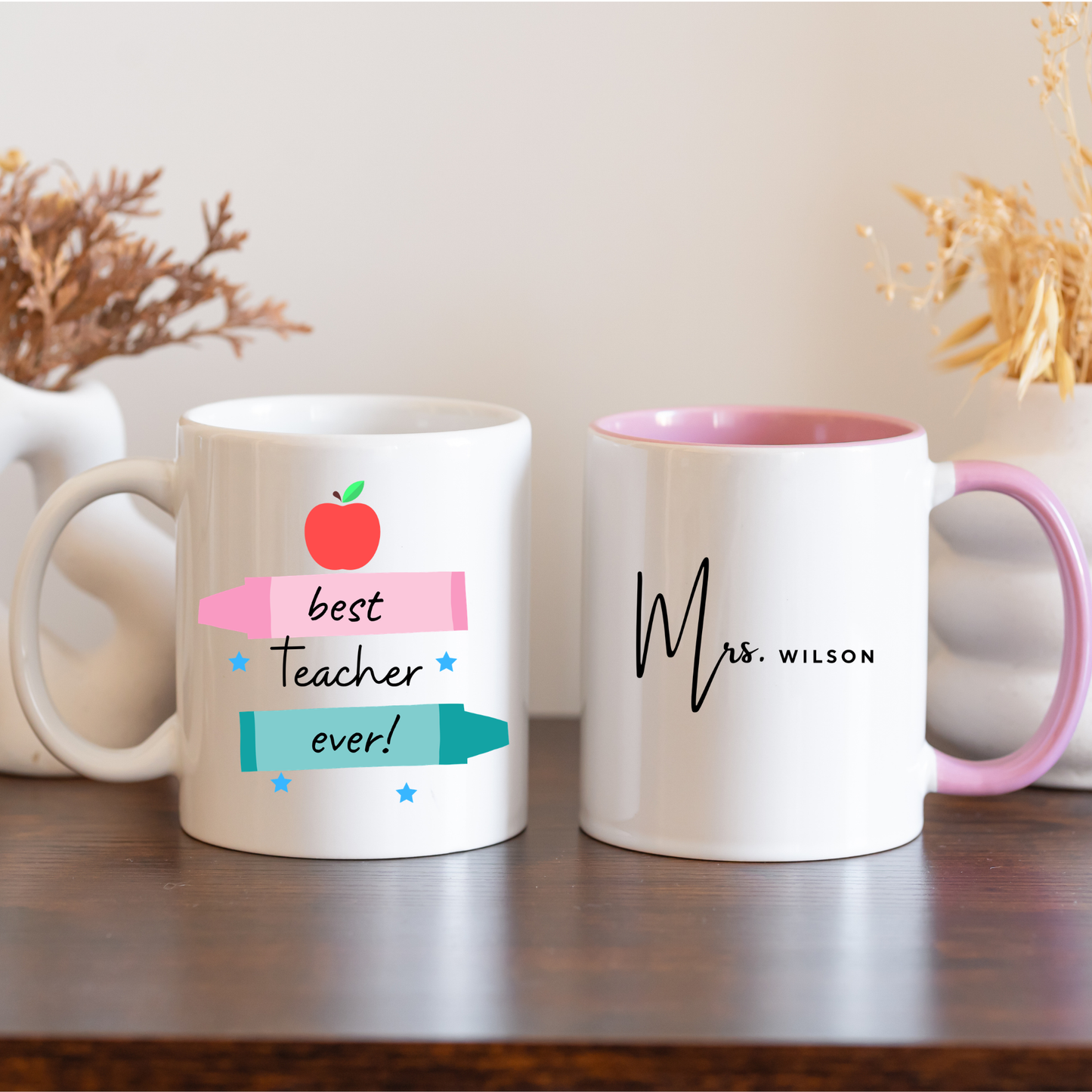 Personalised Best Teacher Ever Mug. Teacher Mug. Teacher Gifts. Teacher Appreciation Mug. Custom Mug Best Teacher Ever personalised Mug