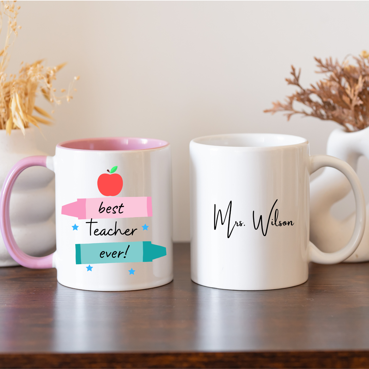 Personalised Best Teacher Ever Mug. Teacher Mug. Teacher Gifts. Teacher Appreciation Mug. Custom Mug Best Teacher Ever personalised Mug