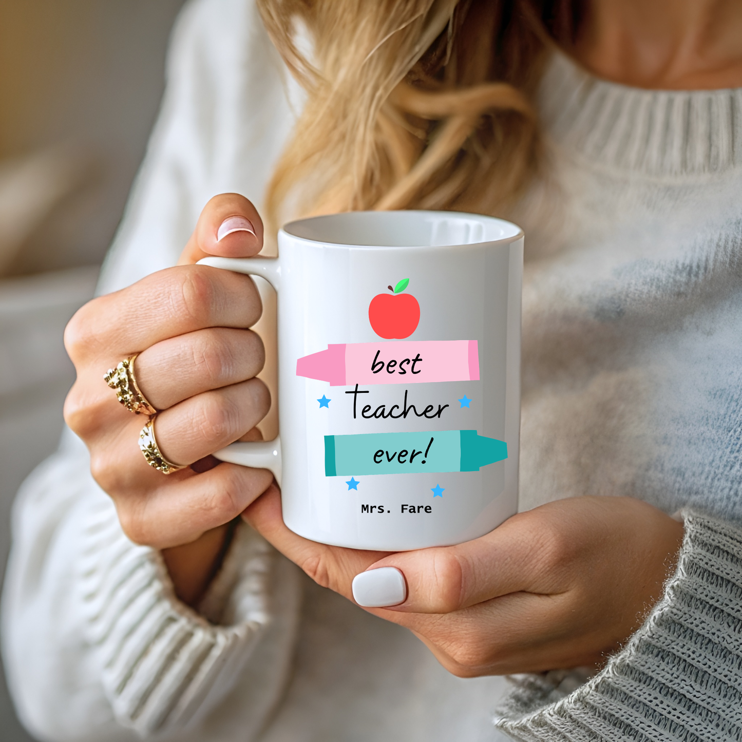 Personalised Best Teacher Ever Mug. Teacher Mug. Teacher Gifts. Teacher Appreciation Mug. Custom Mug Best Teacher Ever personalised Mug