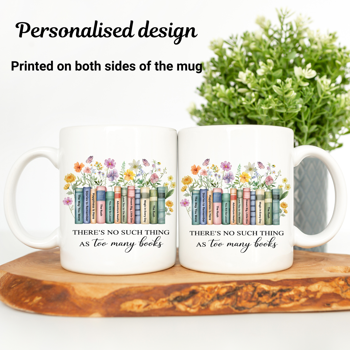 Personalised Book Lover Gift. Book lover Mug. Custom Gift for Book lovers