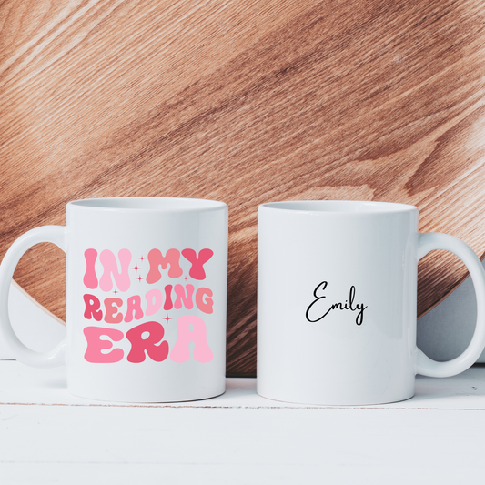 In My Reading Era Mug. Book Lover Gift. Book lover Mug. Personalised books mug. Gift for Book lovers. Personalised Book Lover Gift