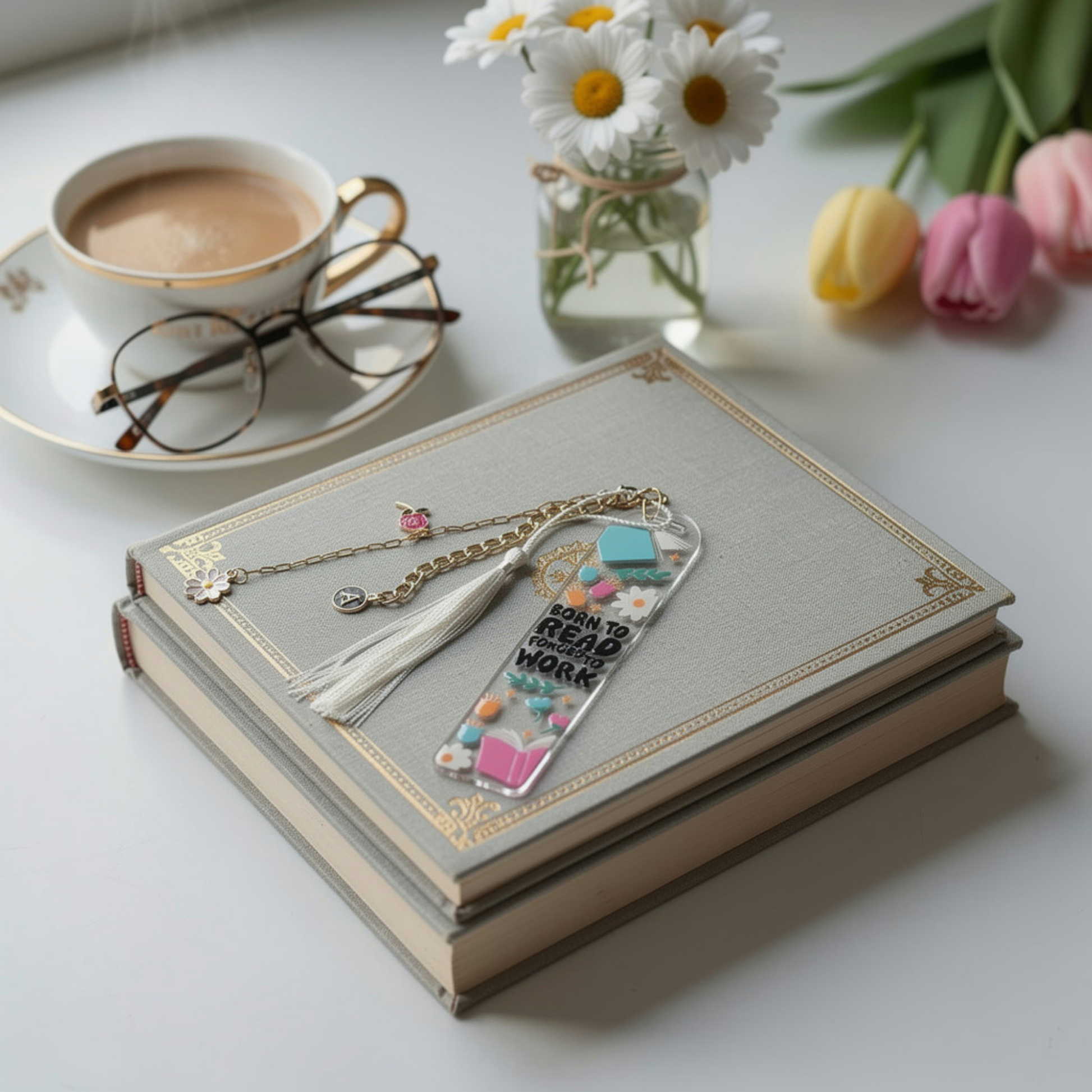 Book Lover Bookmark. Born To Read Bookmark