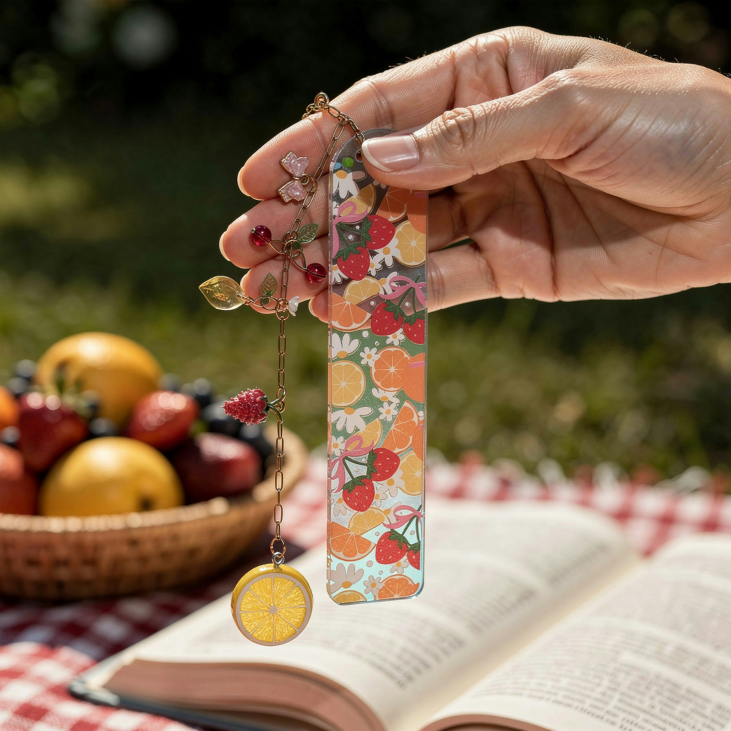 Strawberry Orange Bookmark. Orange Lemon Strawberry Bookmark. Orange & Strawberries Bookmark. Strawberry Lover Bookmark. Fruits Bookmark
