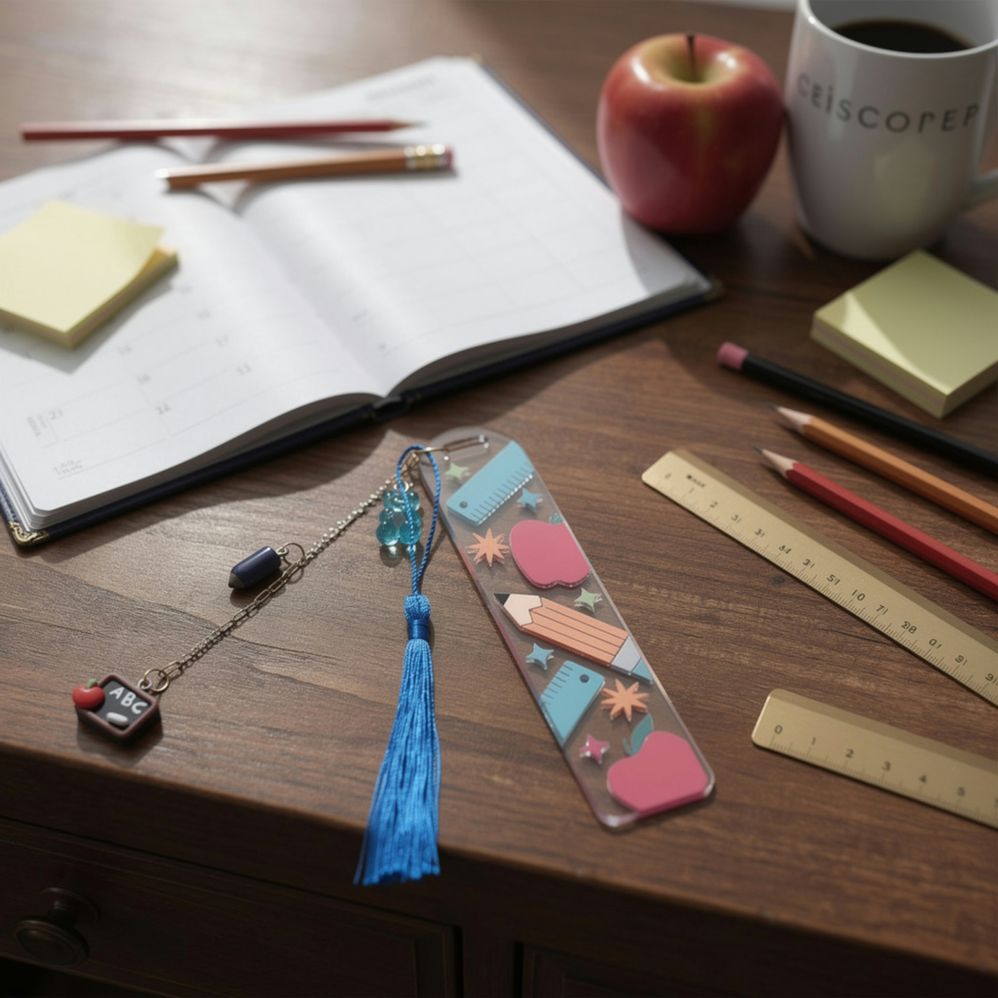 Teacher Bookmark. School Teacher Bookmark. Teacher Appreciation Bookmark. Teacher Gift Bookmark. Back to School Bookmark