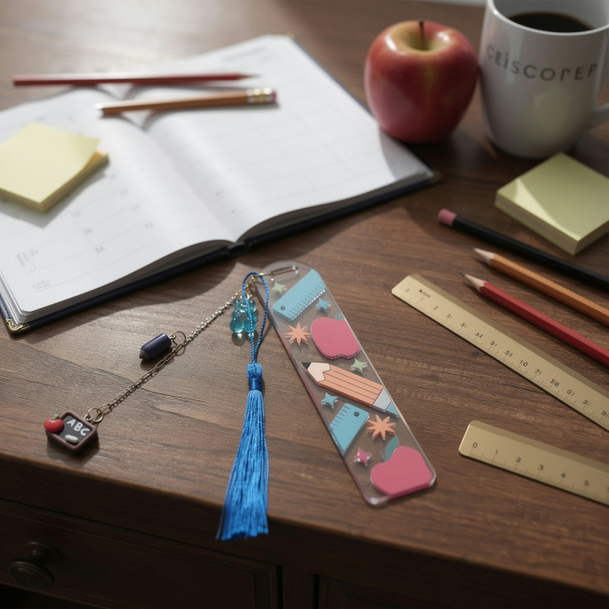 Teacher Bookmark. School Teacher Bookmark. Teacher Appreciation Bookmark. Teacher Gift Bookmark. Back to School Bookmark