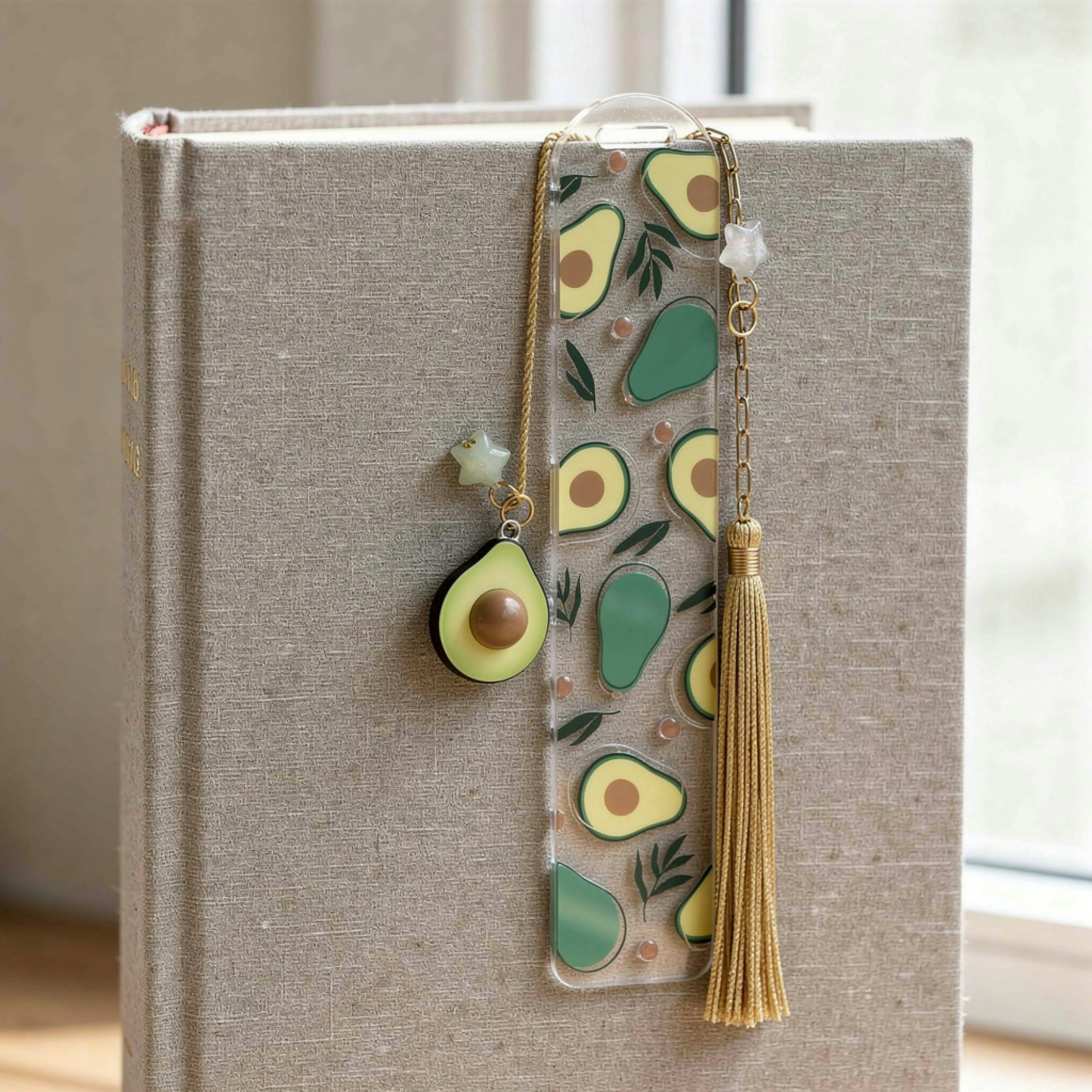 Avocado Bookmark with Tassel
