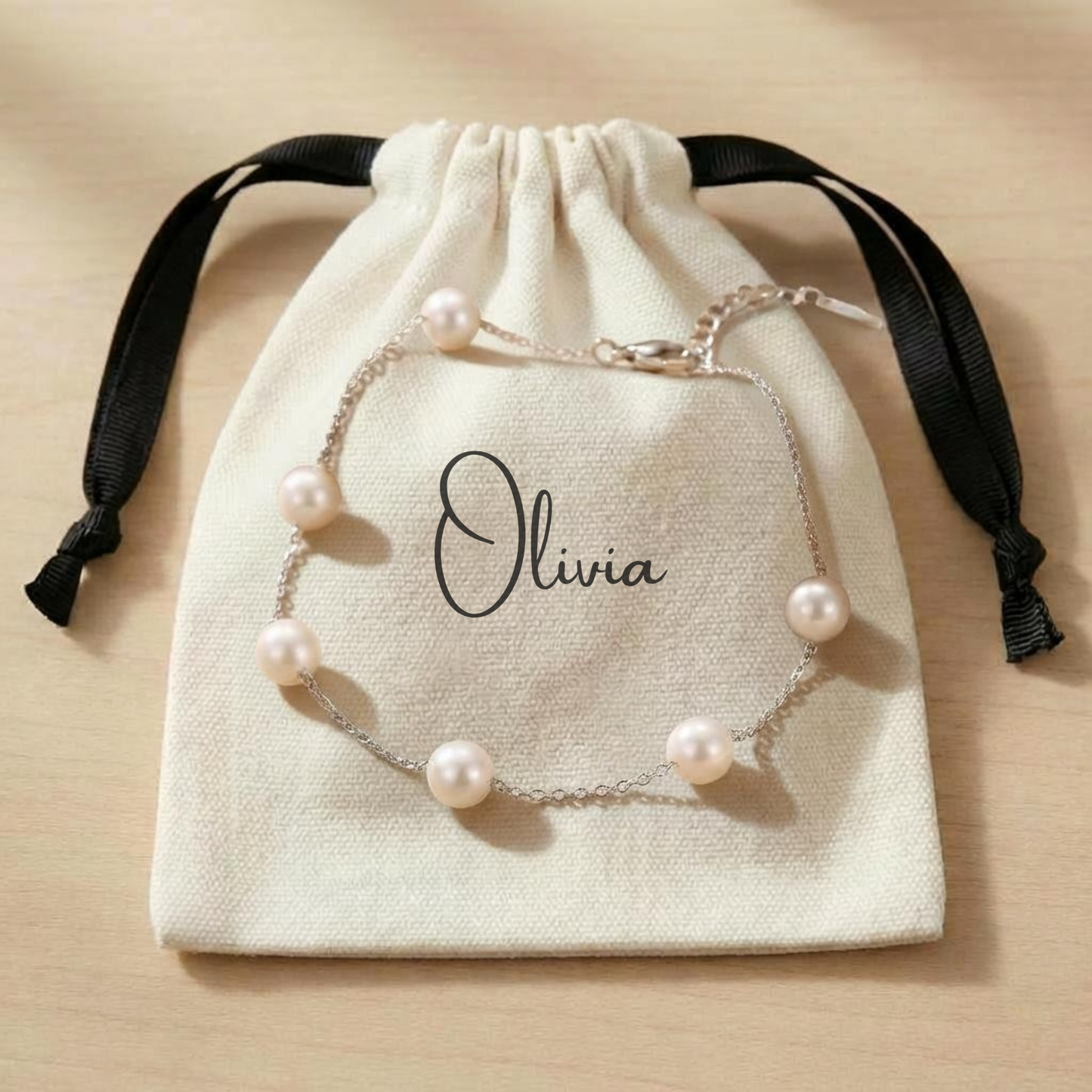 Bridesmaid Proposal Pearl Bracelet