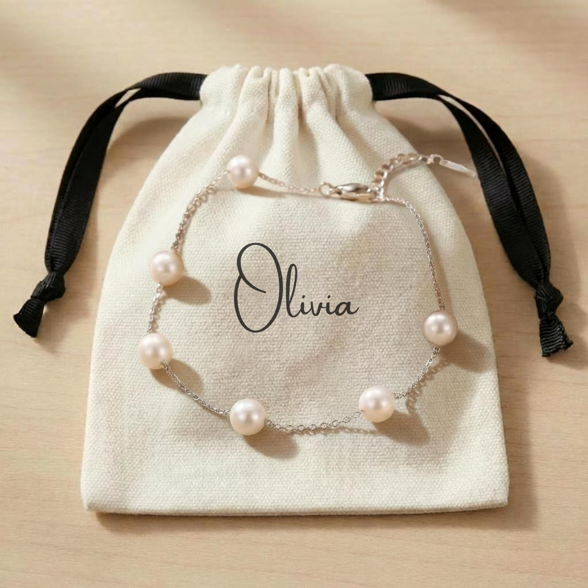 Bridesmaid Proposal Pearl Bracelet