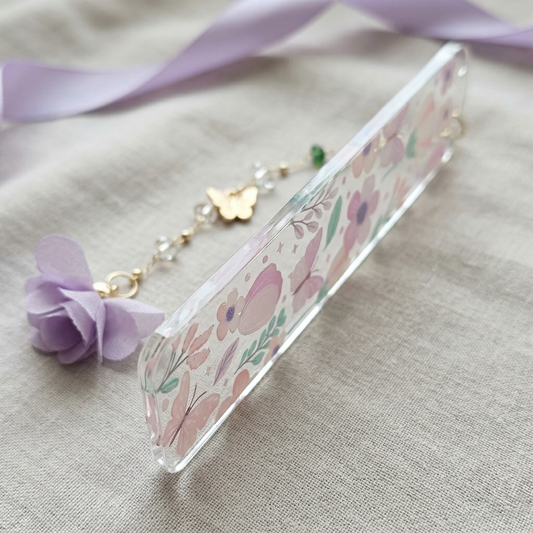 pastel butterfly bookmark with tassel