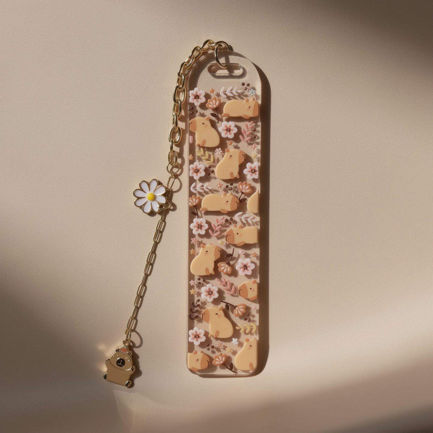 Capybara Bookmark. Capybara Bookmark for Book Lovers. Capybara Book Lover Gift. Capybara Gift Acrylic Bookmark Capybara Bookmark with Charms