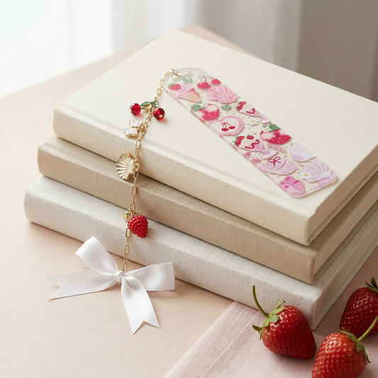 Strawberry Dessert Bookmark